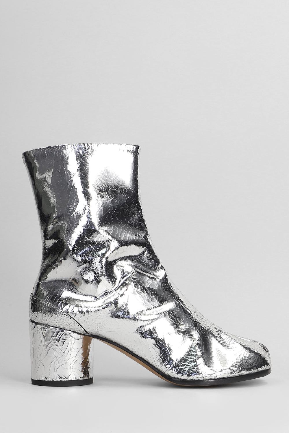 Deliberti Maison Margiela Tronchetti tabi in pelle argento cod. 406759 - Deliberti The Luxury Shopping