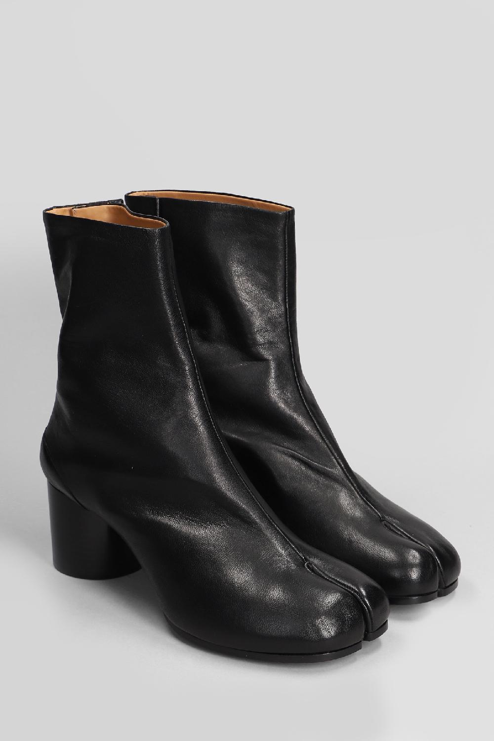 Deliberti Maison Margiela Tronchetti Tacco Alto Tabi In Pelle Nera Cod. 406296 - Deliberti The Luxury Shopping