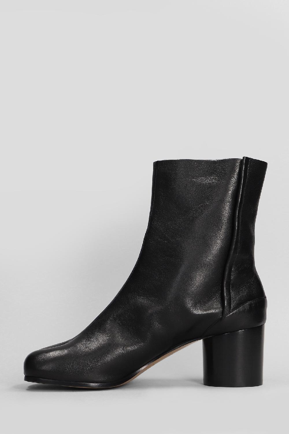 Deliberti Maison Margiela Tronchetti Tacco Alto Tabi In Pelle Nera Cod. 406296 - Deliberti The Luxury Shopping