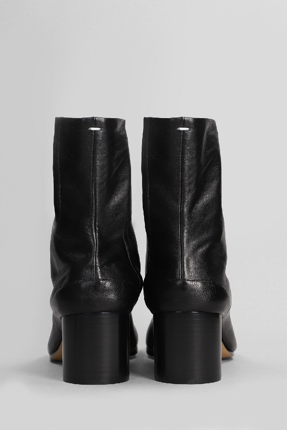 Deliberti Maison Margiela Tronchetti Tacco Alto Tabi In Pelle Nera Cod. 406296 - Deliberti The Luxury Shopping