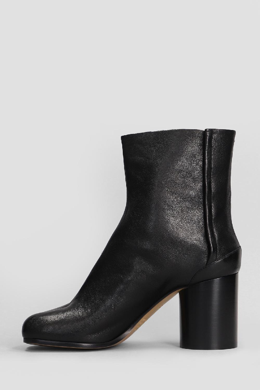 Deliberti Maison Margiela Tronchetti Tacco Alto Tabi In Pelle Nera Cod. 406298 - Deliberti The Luxury Shopping