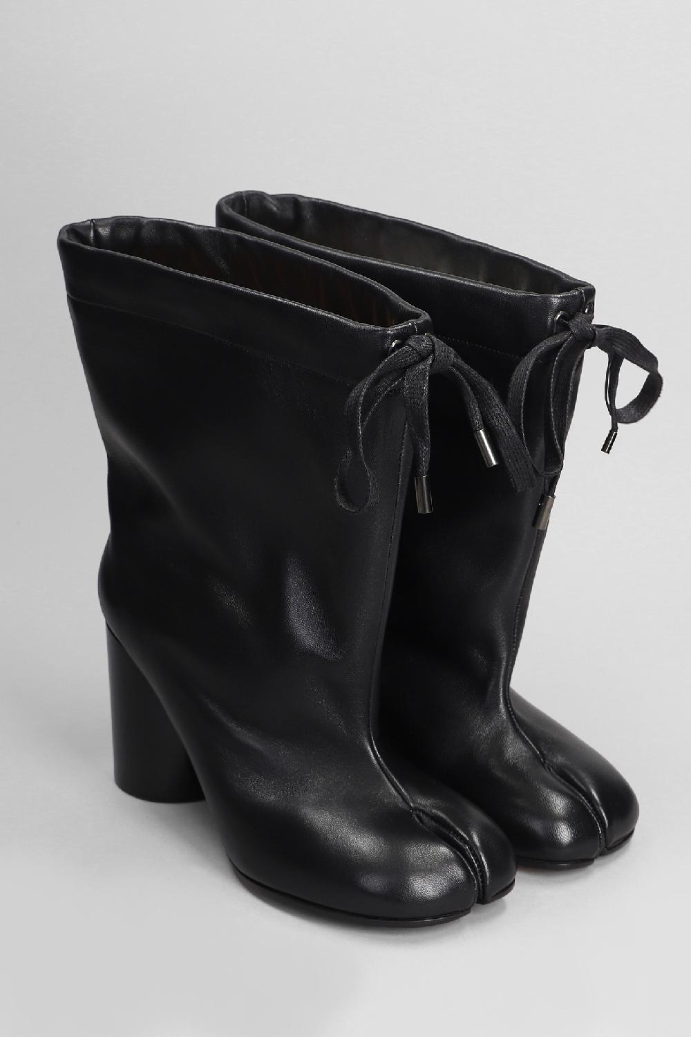 Deliberti Maison Margiela Tronchetti Tacco Alto Tabi In Pelle Nera Cod. 406299 - Deliberti The Luxury Shopping