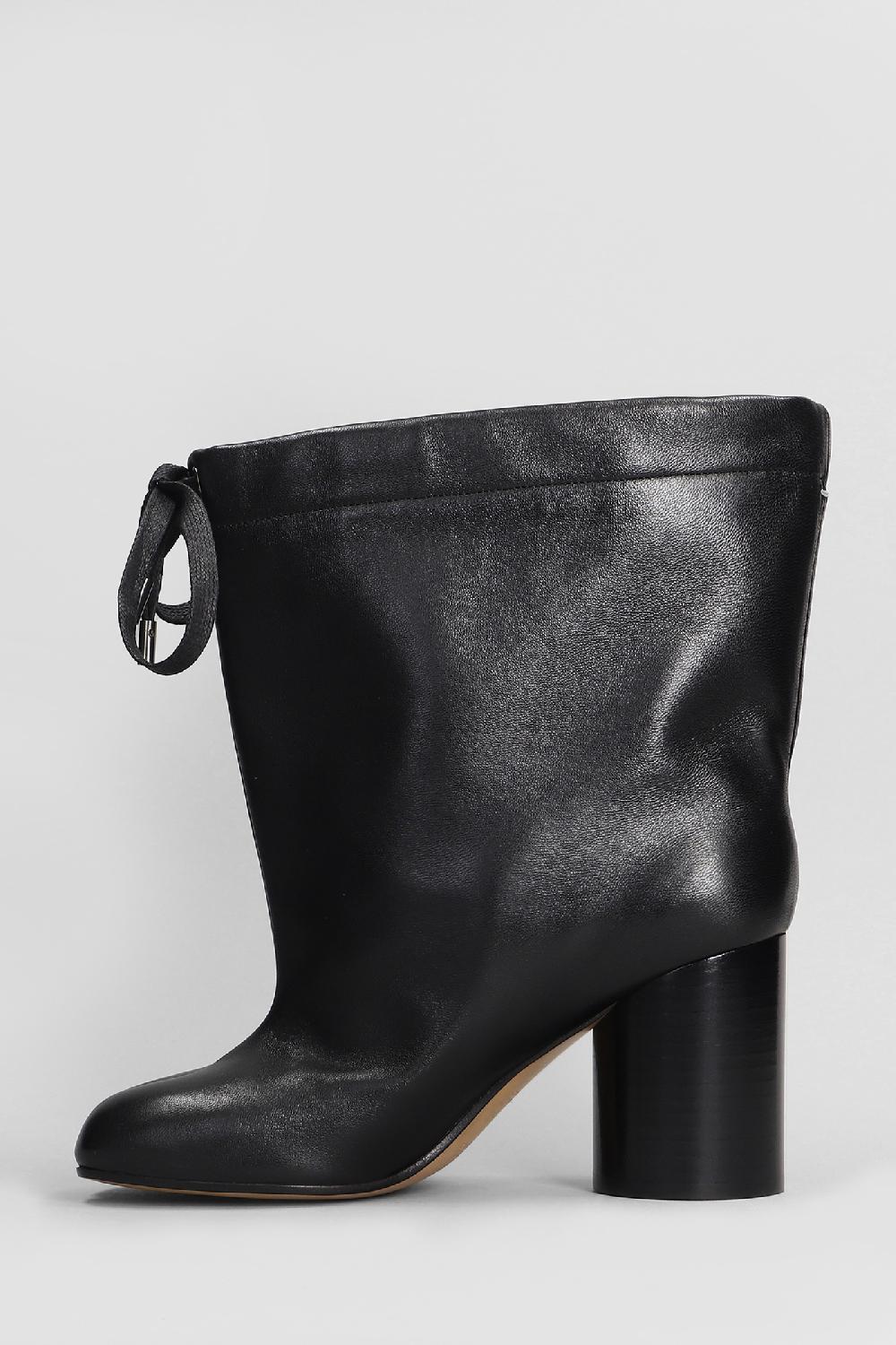 Deliberti Maison Margiela Tronchetti Tacco Alto Tabi In Pelle Nera Cod. 406299 - Deliberti The Luxury Shopping