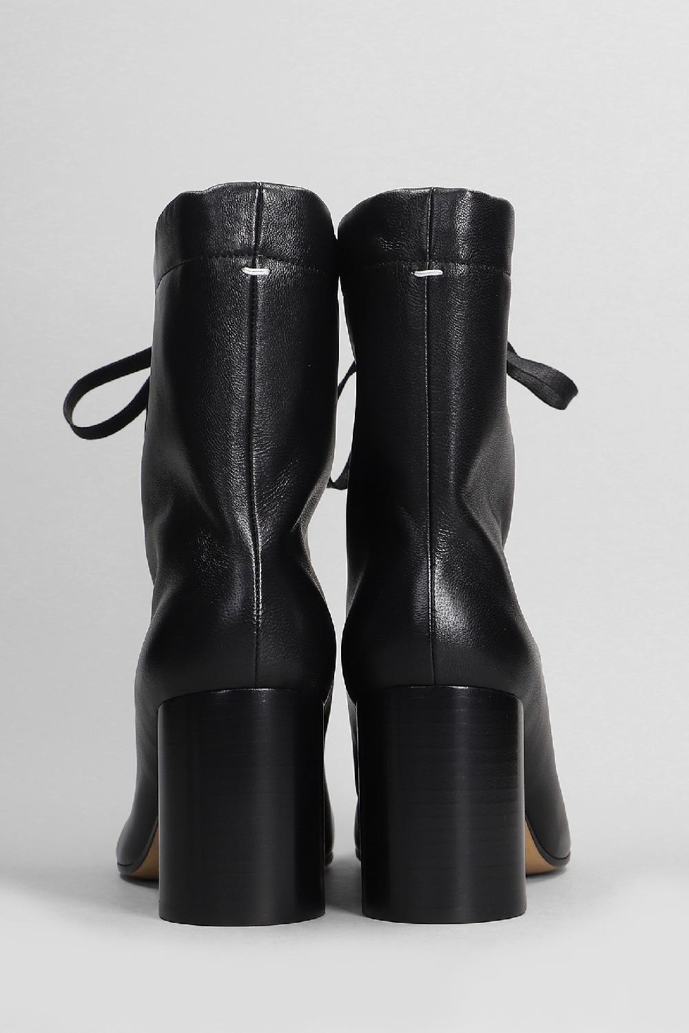 Deliberti Maison Margiela Tronchetti Tacco Alto Tabi In Pelle Nera Cod. 406299 - Deliberti The Luxury Shopping