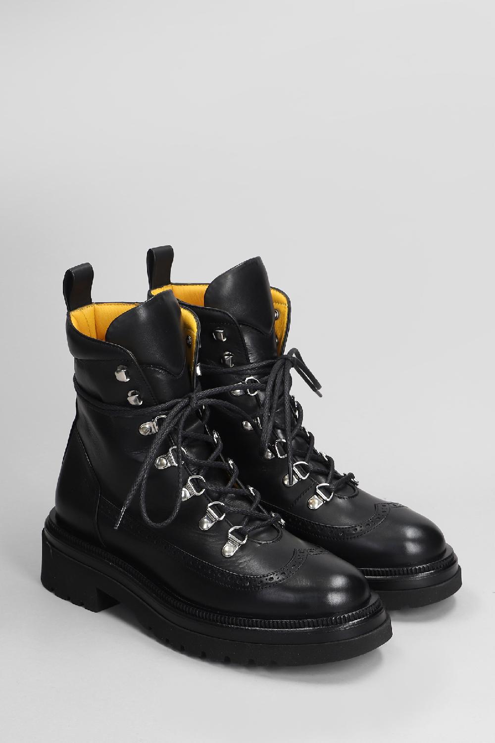 Deliberti Mara Bini Anfibi In Pelle Nera Cod. 407222 - Deliberti The Luxury Shopping