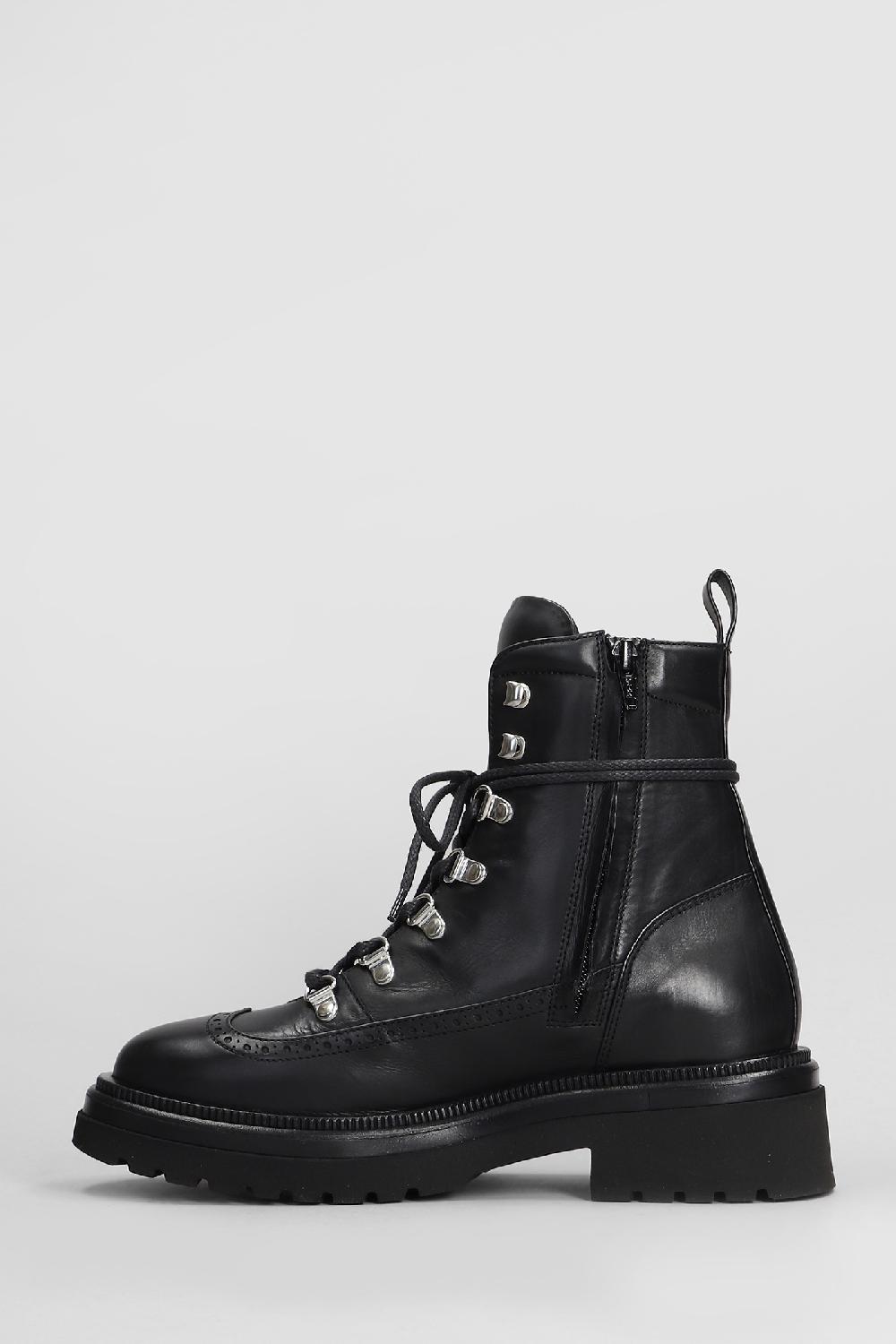 Deliberti Mara Bini Anfibi In Pelle Nera Cod. 407222 - Deliberti The Luxury Shopping