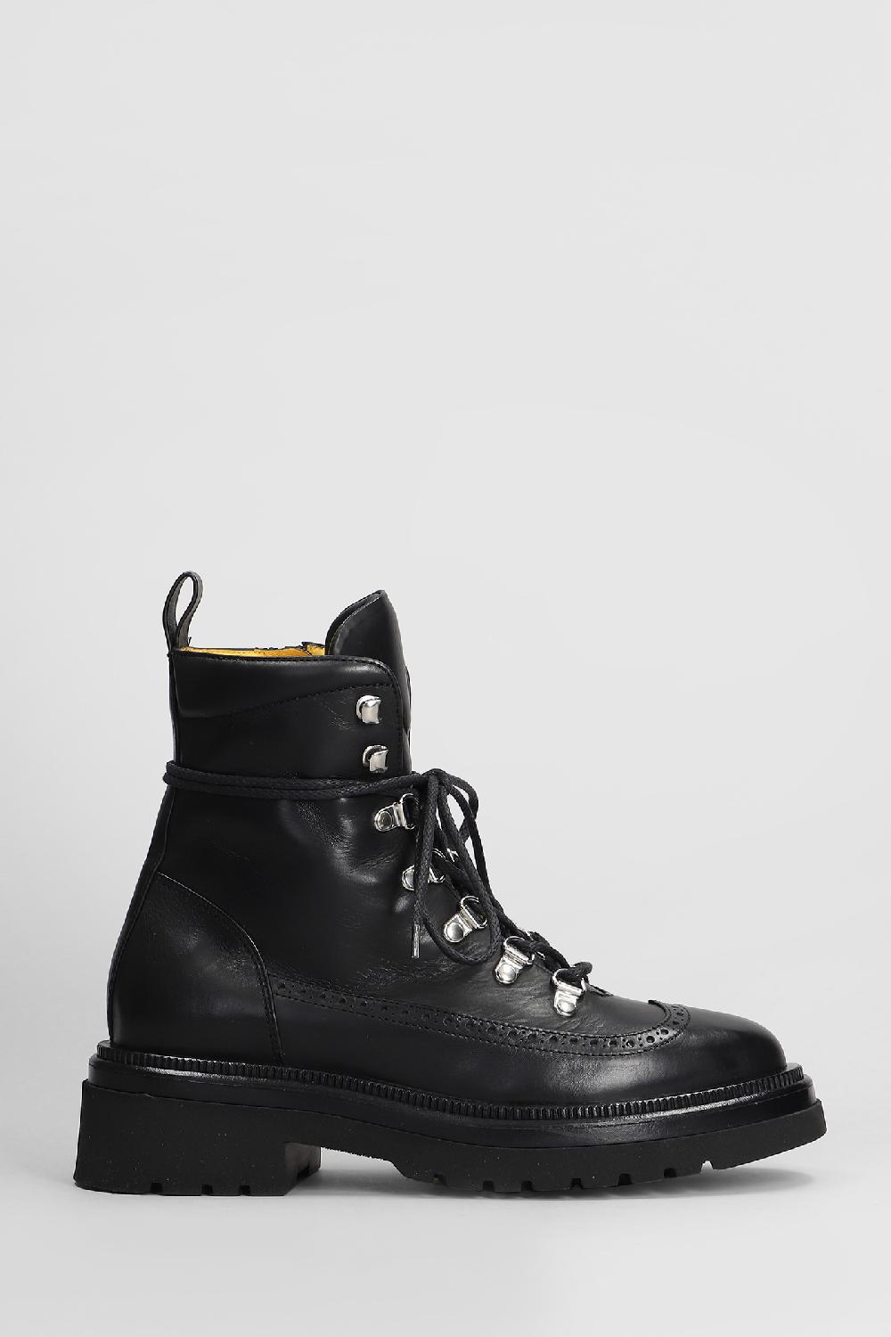 Deliberti Mara bini Anfibi in pelle nera cod. 407222 - Deliberti The Luxury Shopping