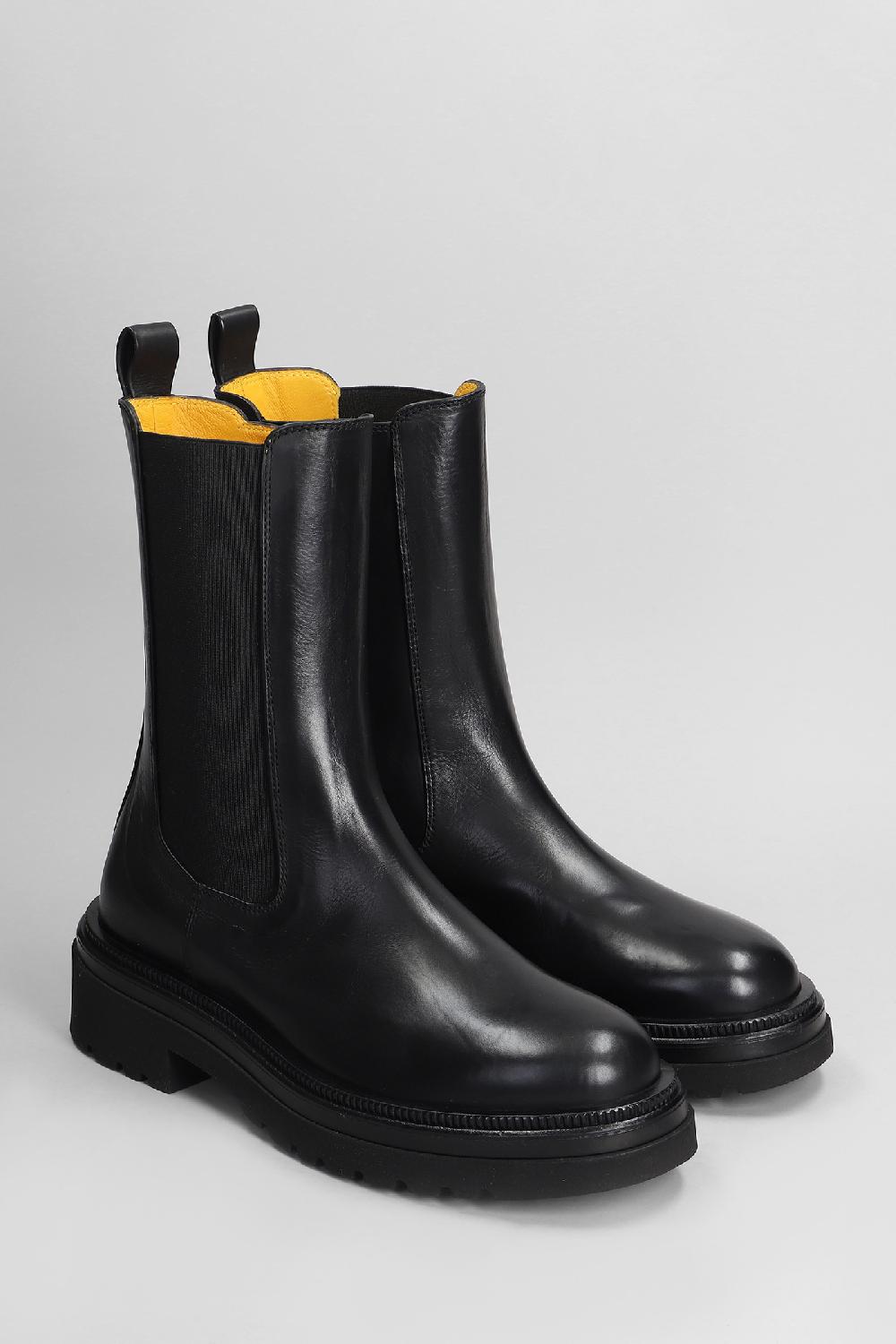 Deliberti Mara Bini Anfibi In Pelle Nera Cod. 407224 - Deliberti The Luxury Shopping