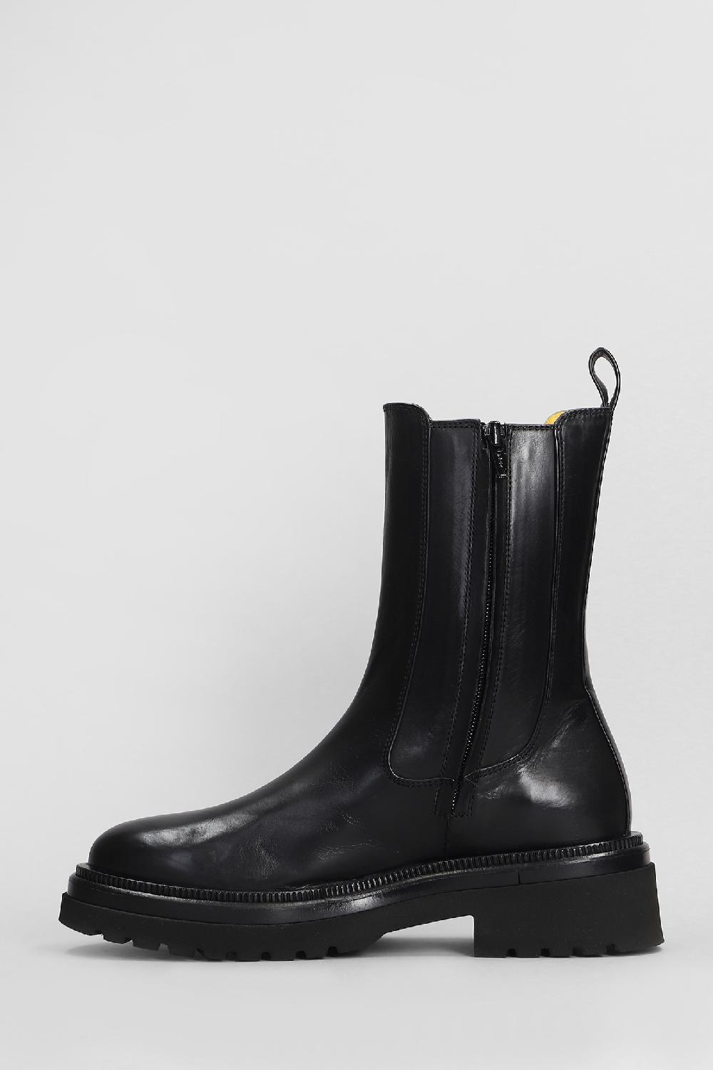 Deliberti Mara Bini Anfibi In Pelle Nera Cod. 407224 - Deliberti The Luxury Shopping