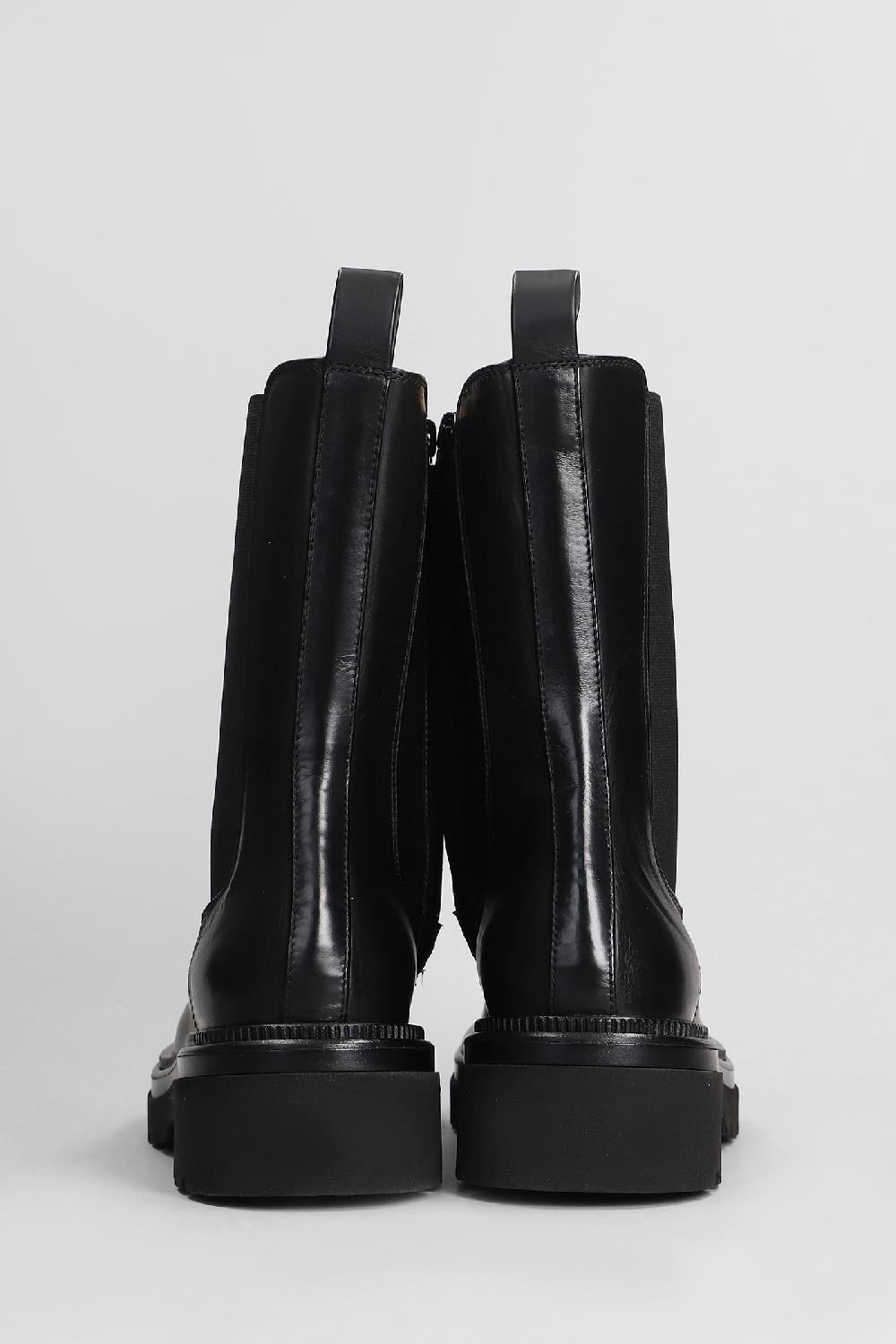 Deliberti Mara Bini Anfibi In Pelle Nera Cod. 407224 - Deliberti The Luxury Shopping