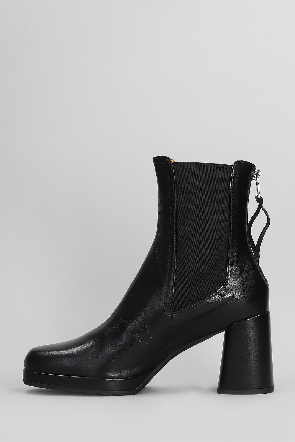 Deliberti Mara Bini Tronchetti Tacco Alto In Pelle Nera Cod. 407215 - Deliberti The Luxury Shopping
