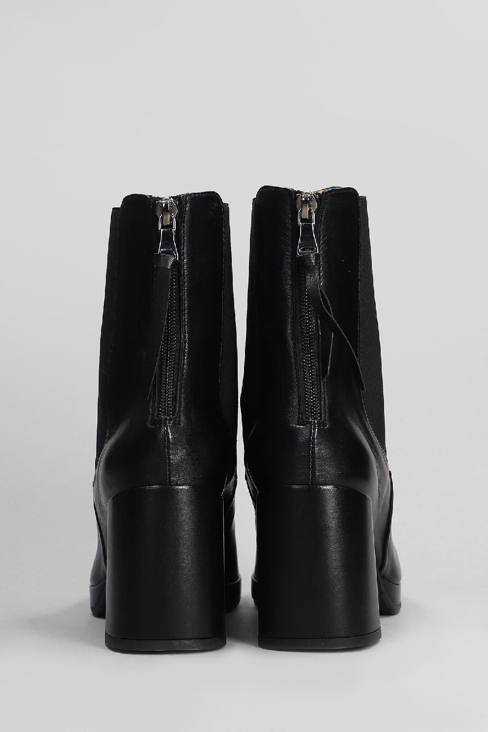 Deliberti Mara Bini Tronchetti Tacco Alto In Pelle Nera Cod. 407215 - Deliberti The Luxury Shopping