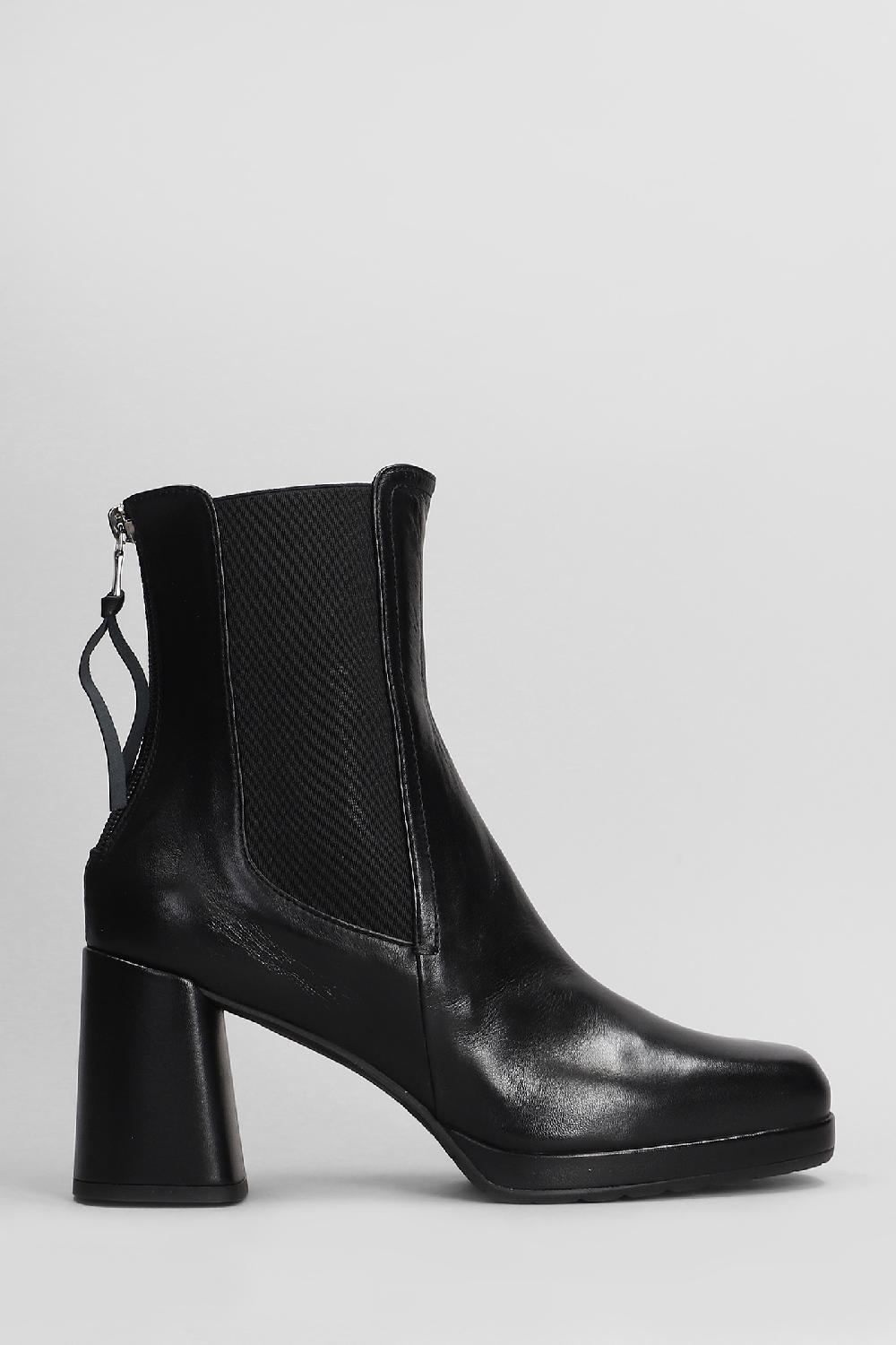 Deliberti Mara bini Tronchetti tacco alto in pelle nera cod. 407215 - Deliberti The Luxury Shopping
