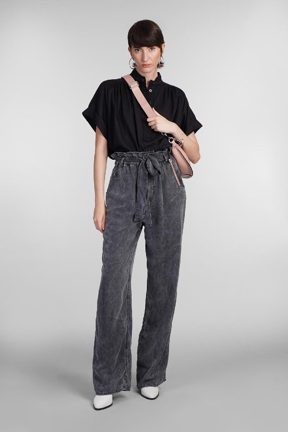 Deliberti Marant Etoile Blusa Viviana In Lyocell Nero Cod. 402721 - Deliberti The Luxury Shopping
