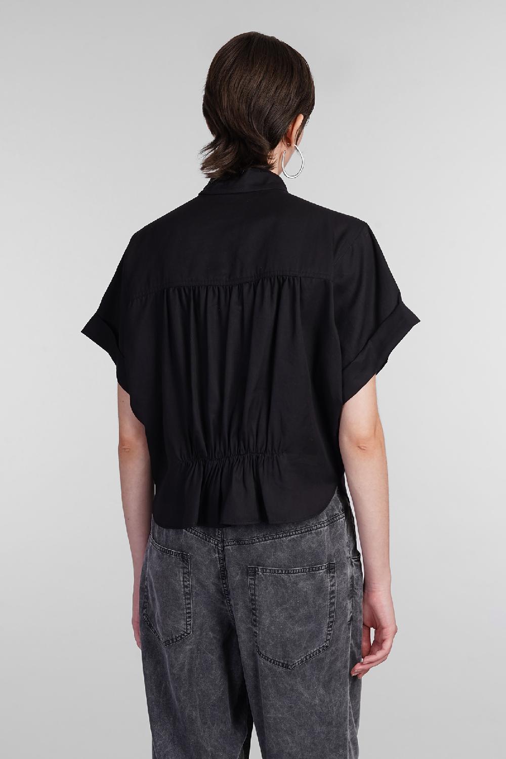 Deliberti Marant Etoile Blusa Viviana In Lyocell Nero Cod. 402721 - Deliberti The Luxury Shopping
