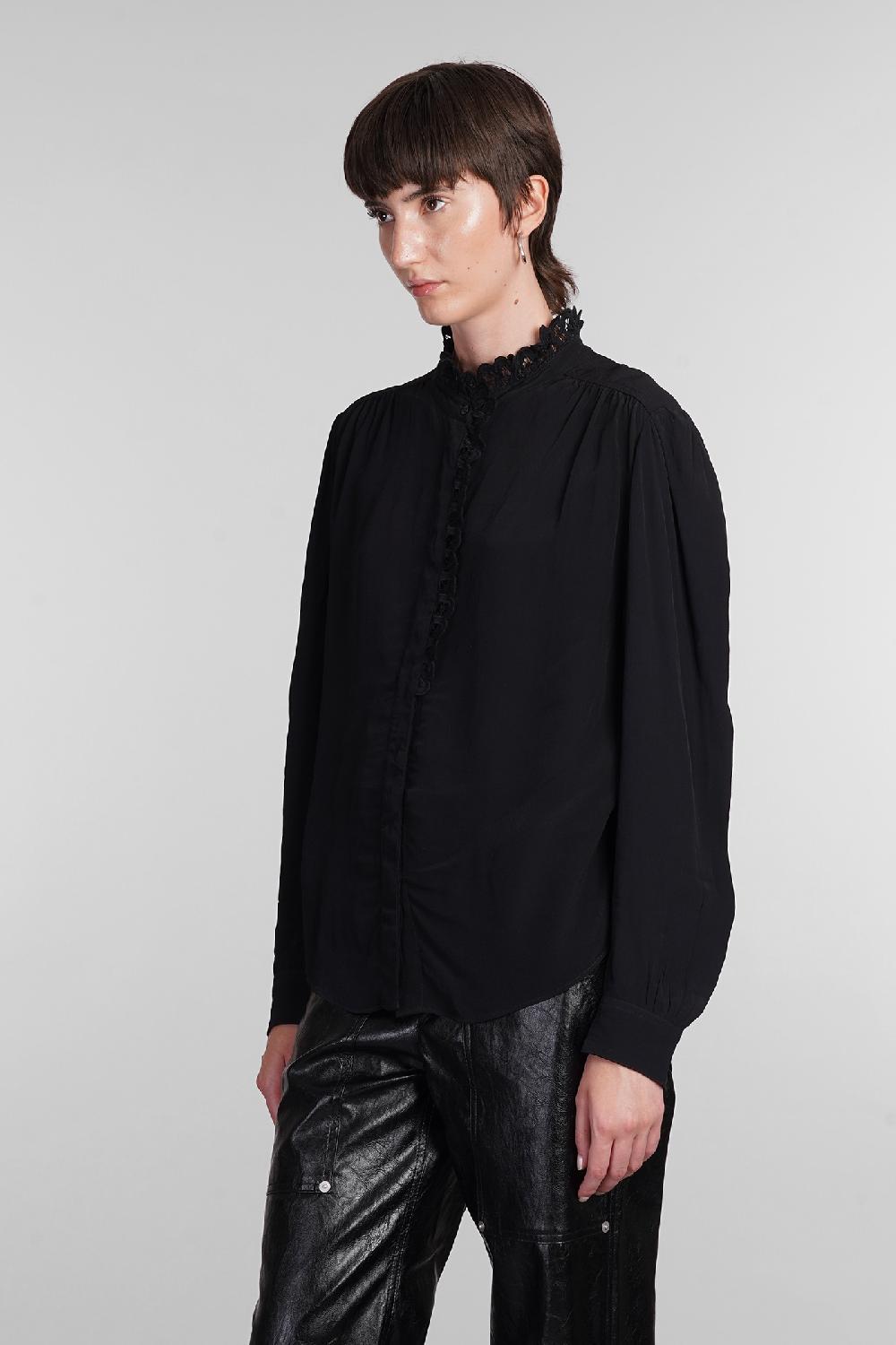 Deliberti Marant Etoile Camicia Estela In Viscosa Nera Cod. 405186 - Deliberti The Luxury Shopping