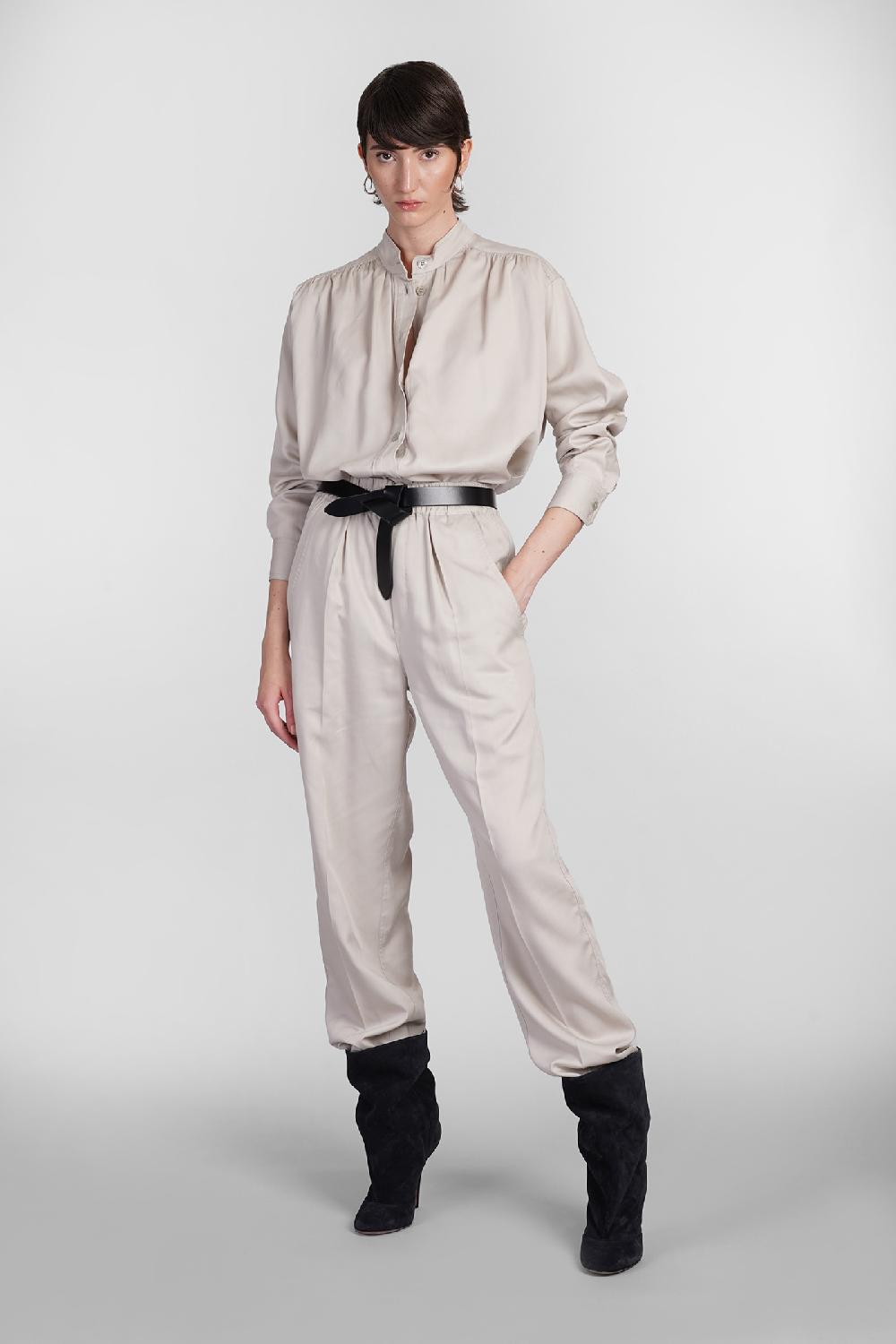 Deliberti Marant Etoile Camicia Violeta In Lyocell Beige Cod. 402720 - Deliberti The Luxury Shopping