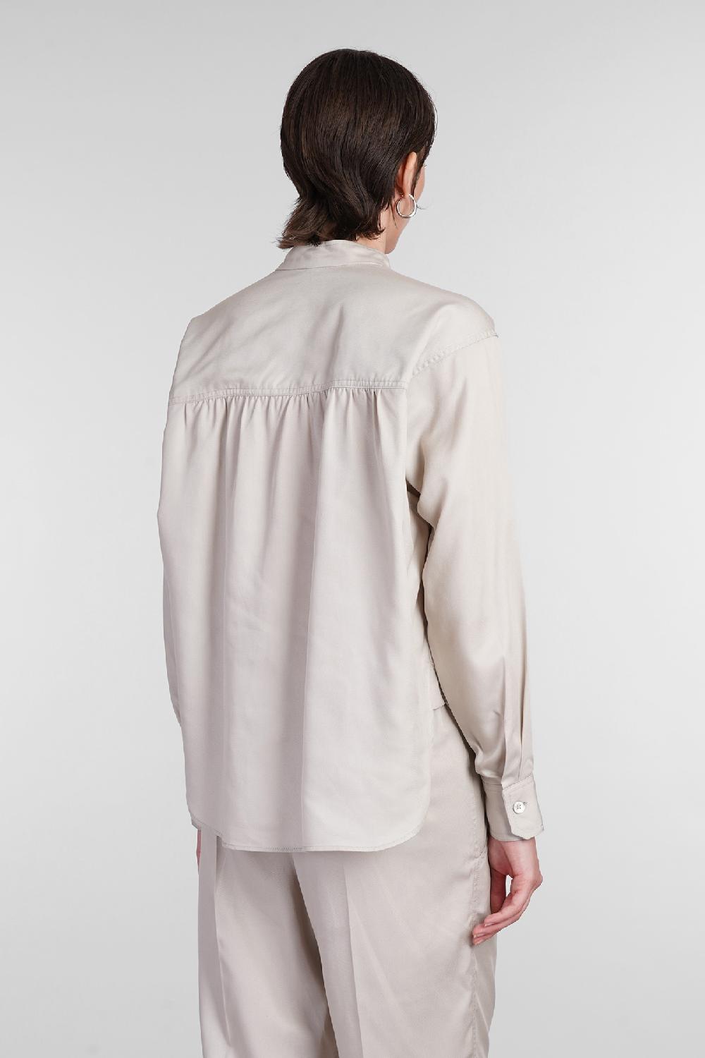 Deliberti Marant Etoile Camicia Violeta In Lyocell Beige Cod. 402720 - Deliberti The Luxury Shopping