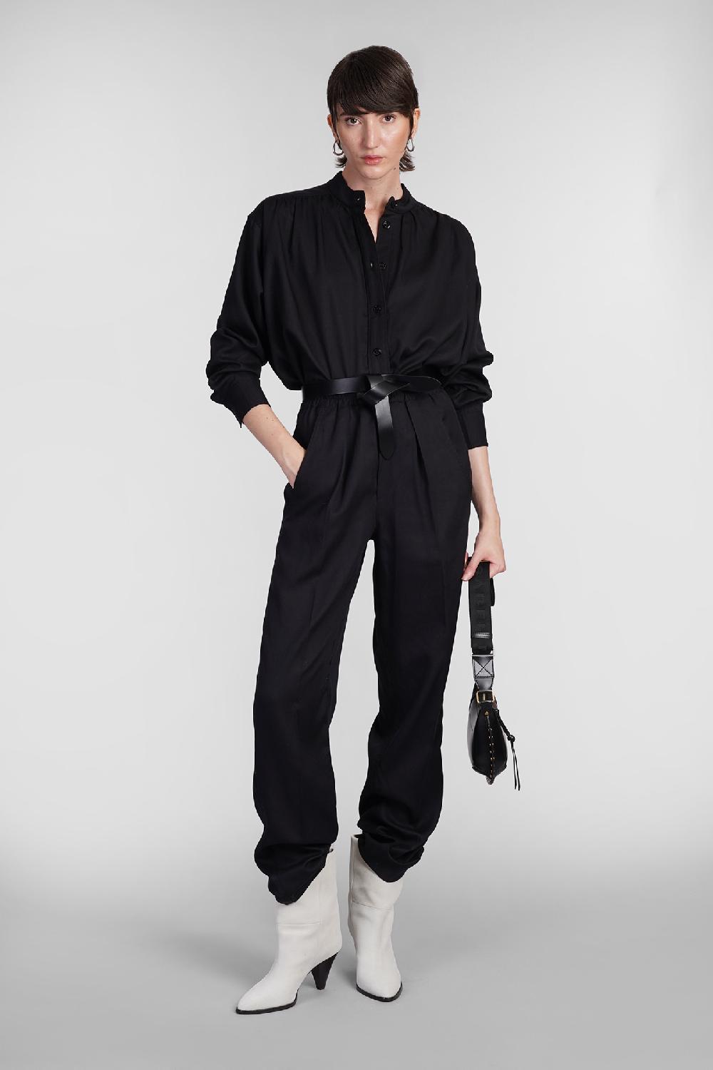 Deliberti Marant Etoile Camicia Violeta In Lyocell Nero Cod. 402719 - Deliberti The Luxury Shopping