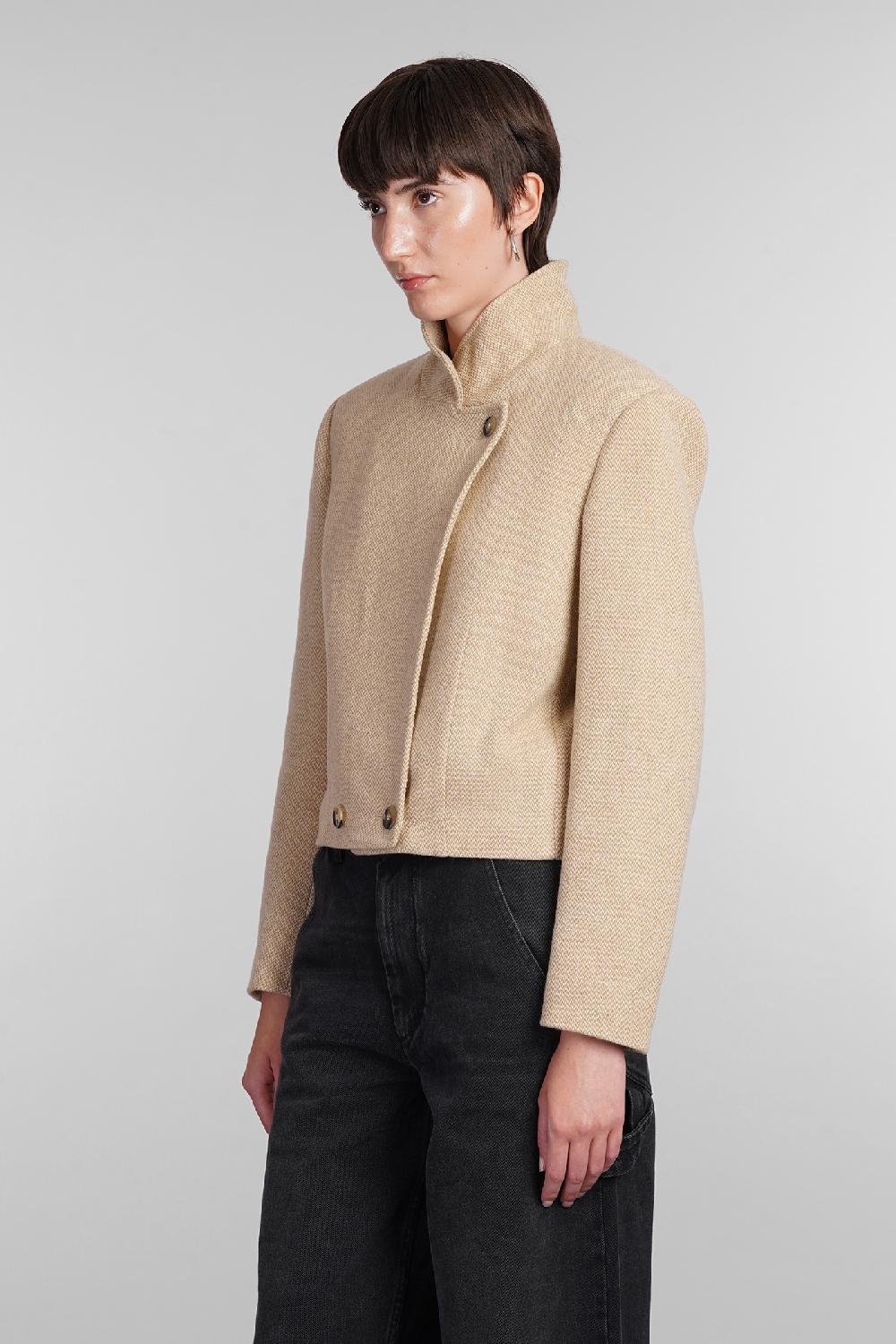 Deliberti Marant Etoile Cappotto Cassidy In Lana Beige Cod. 405173 - Deliberti The Luxury Shopping