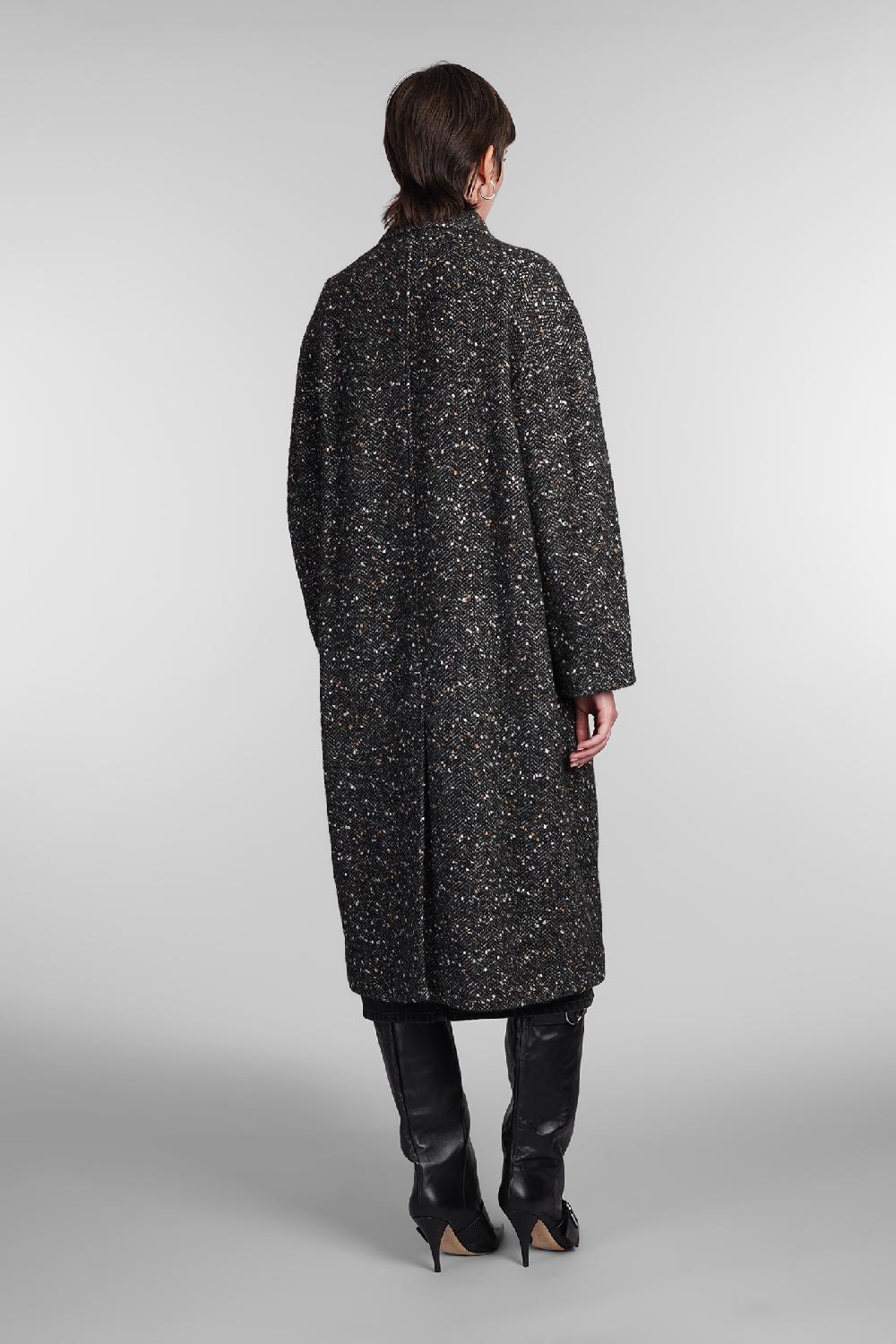 Deliberti Marant Etoile Cappotto Horia In Lana Nera Cod. 405183 - Deliberti The Luxury Shopping