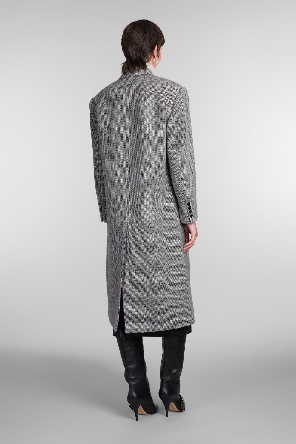 Deliberti Marant Etoile Cappotto Lexana In Lana Grigia Cod. 405184 - Deliberti The Luxury Shopping