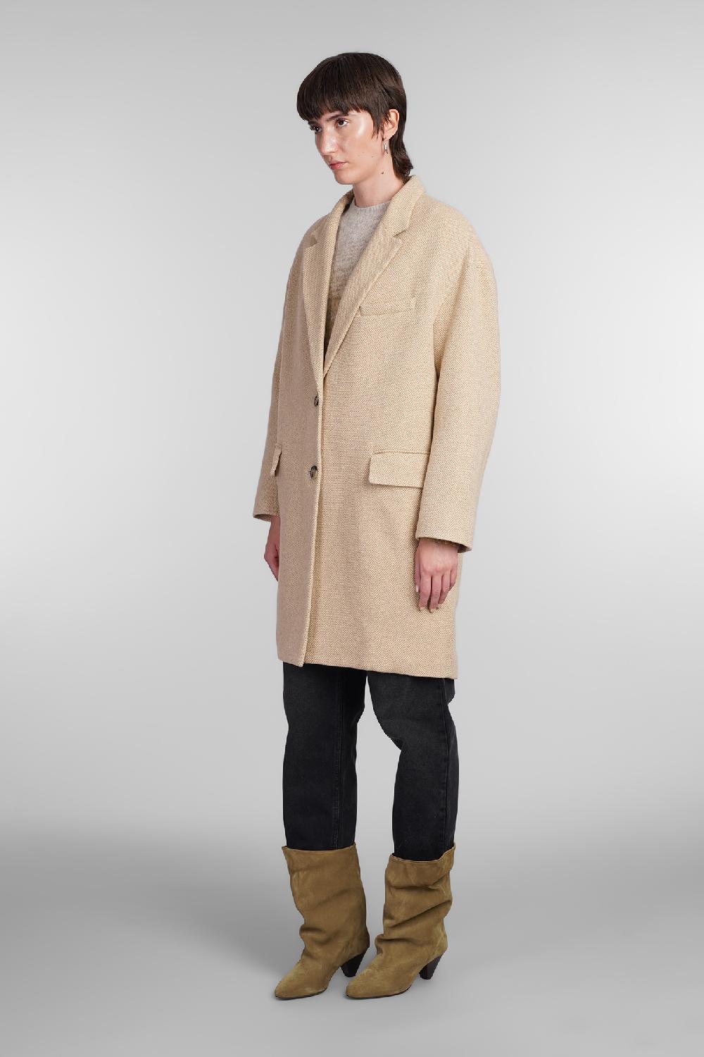 Deliberti Marant Etoile Cappotto Limiza In Lana Beige Cod. 405181 - Deliberti The Luxury Shopping