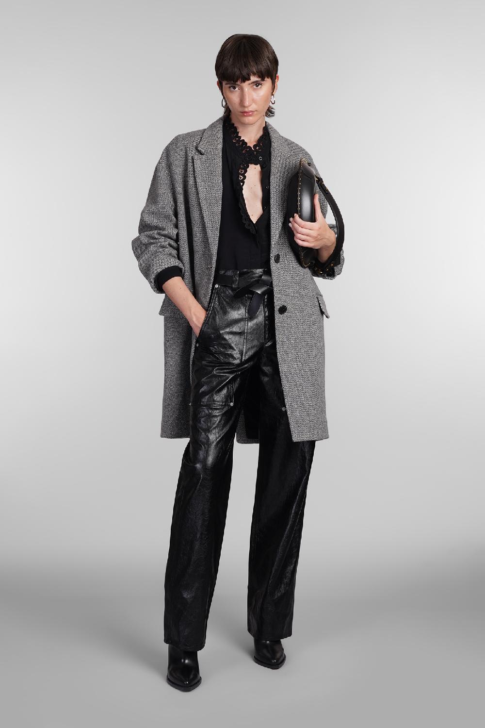 Deliberti Marant Etoile Cappotto Limiza In Lana Grigia Cod. 405182 - Deliberti The Luxury Shopping