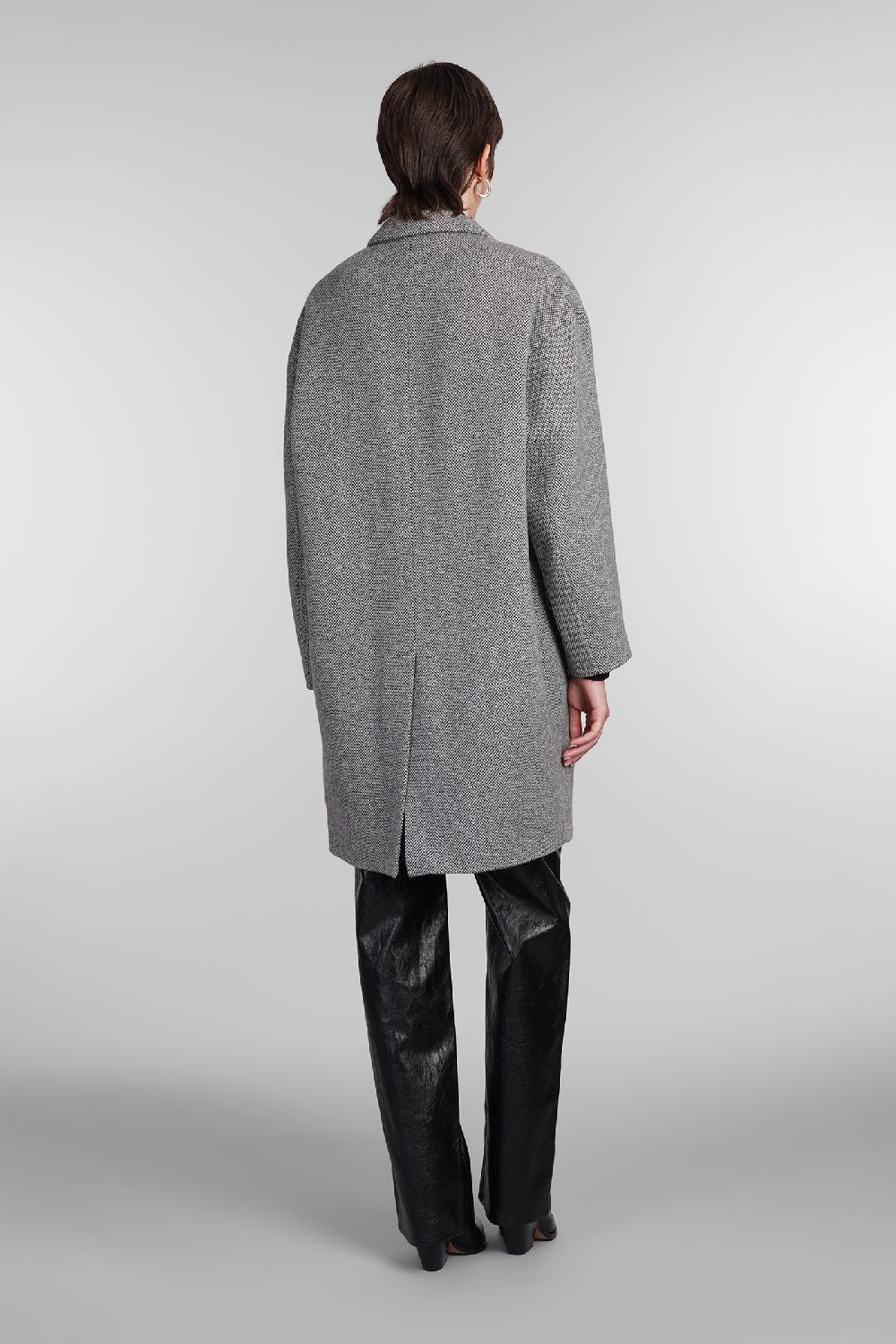 Deliberti Marant Etoile Cappotto Limiza In Lana Grigia Cod. 405182 - Deliberti The Luxury Shopping