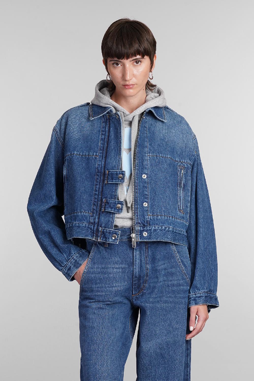 Deliberti Marant Etoile Giacche denim julie in cotone blu cod. 402731 - Deliberti The Luxury Shopping