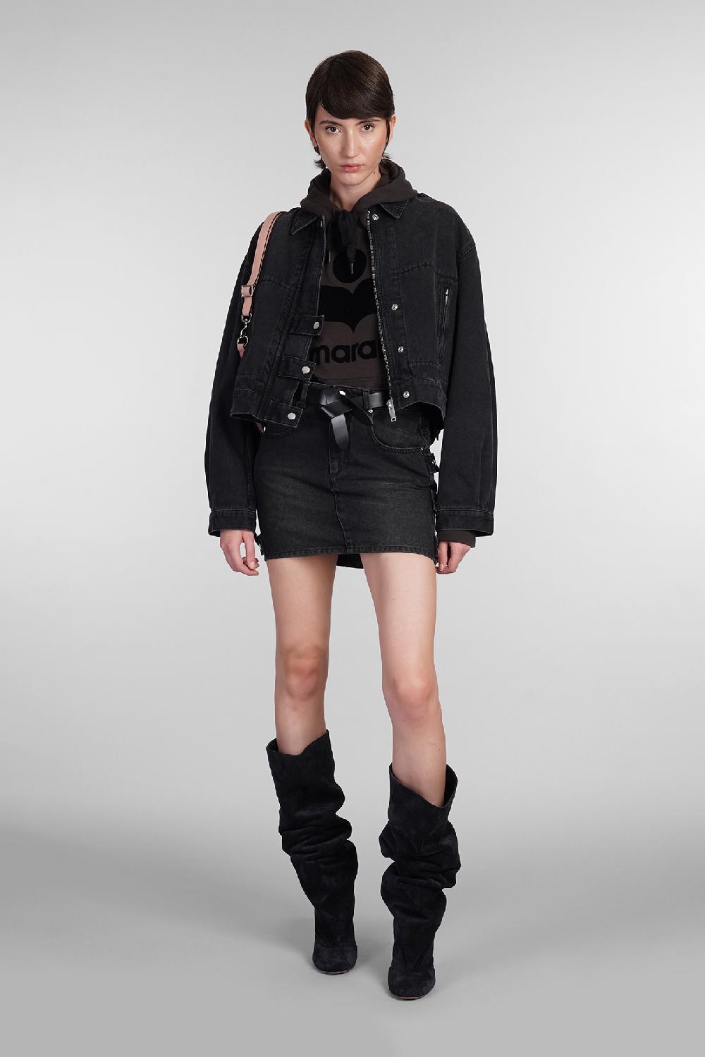 Deliberti Marant Etoile Giacche Denim Julie In Cotone Grigio Cod. 402727 - Deliberti The Luxury Shopping