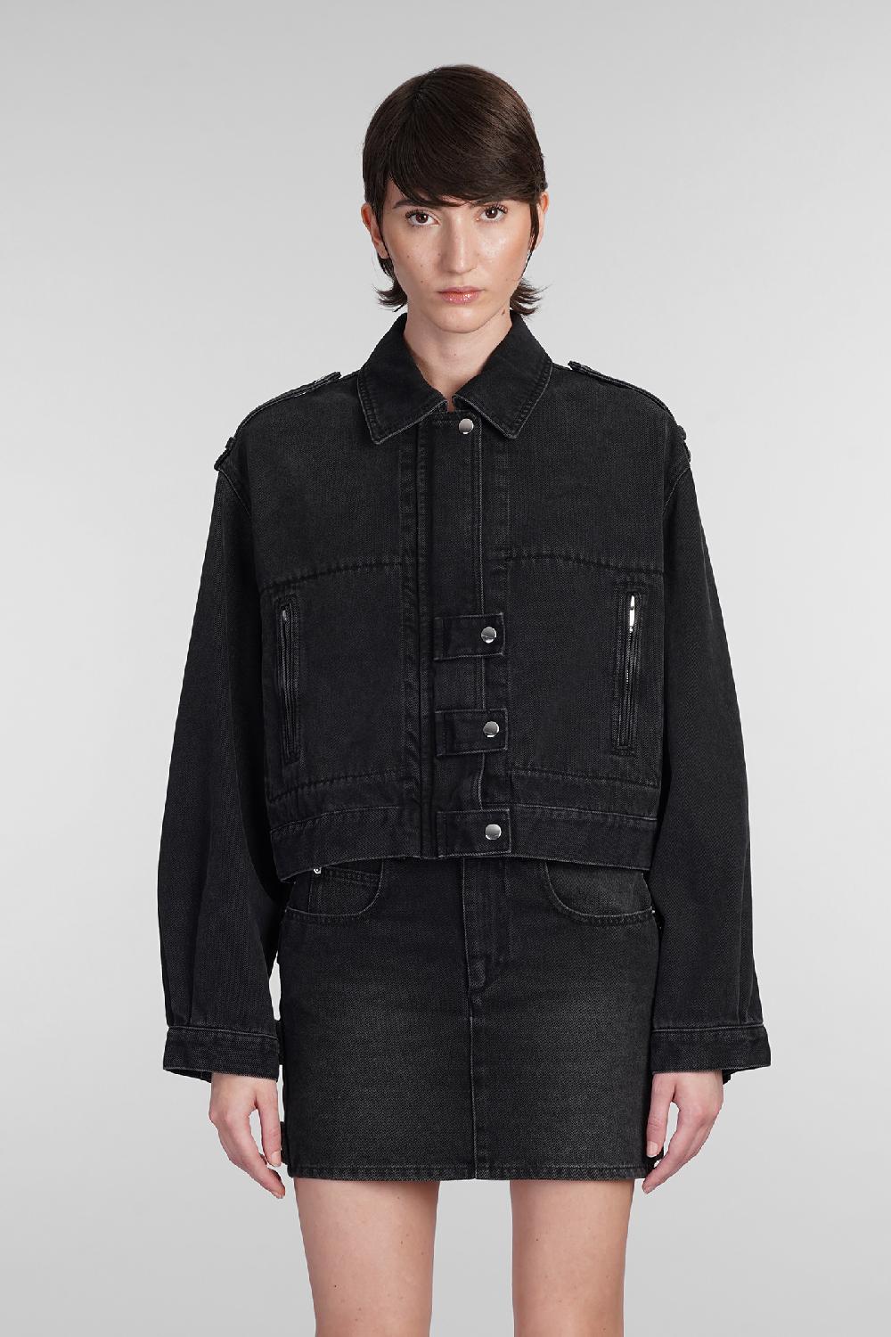 Deliberti Marant Etoile Giacche denim julie in cotone grigio cod. 402727 - Deliberti The Luxury Shopping