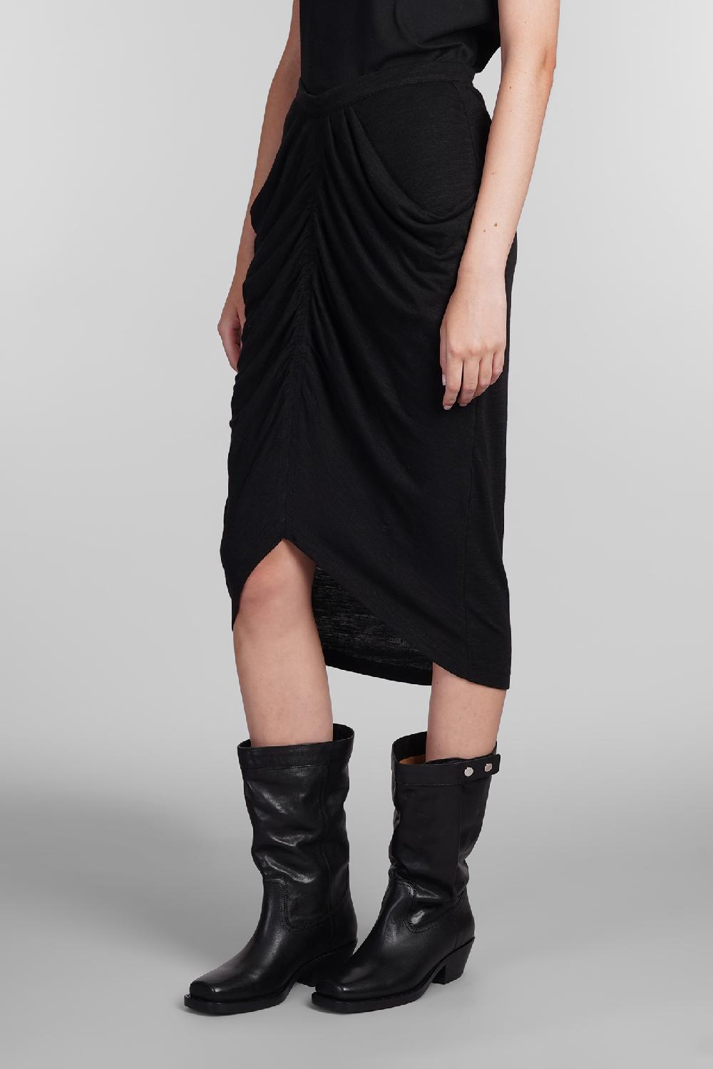 Deliberti Marant Etoile Gonna Ilis In Poliammide Nera Cod. 405203 - Deliberti The Luxury Shopping