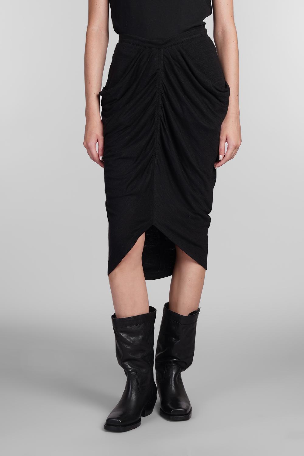 Deliberti Marant Etoile Gonna ilis in poliammide nera cod. 405203 - Deliberti The Luxury Shopping