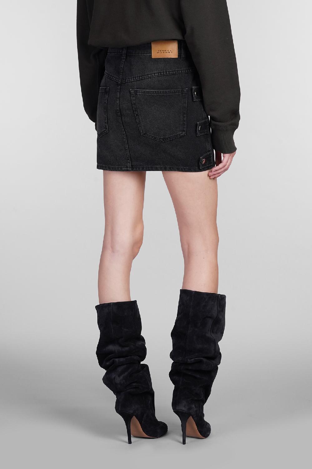 Deliberti Marant Etoile Gonna Stessy In Cotone Grigio Cod. 402722 - Deliberti The Luxury Shopping