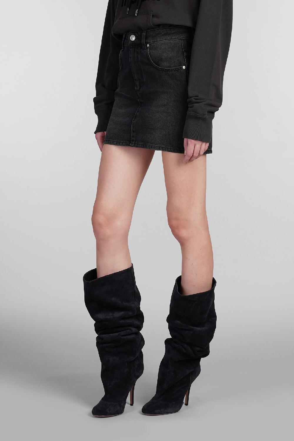 Deliberti Marant Etoile Gonna Stessy In Cotone Grigio Cod. 402722 - Deliberti The Luxury Shopping