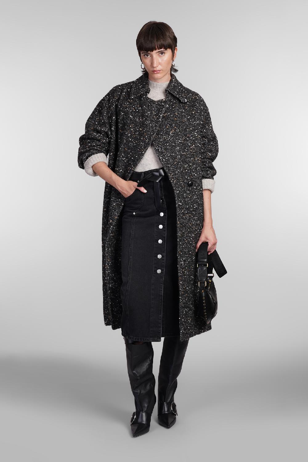 Deliberti Marant Etoile Gonna Vandy In Cotone Nero Cod. 405175 - Deliberti The Luxury Shopping