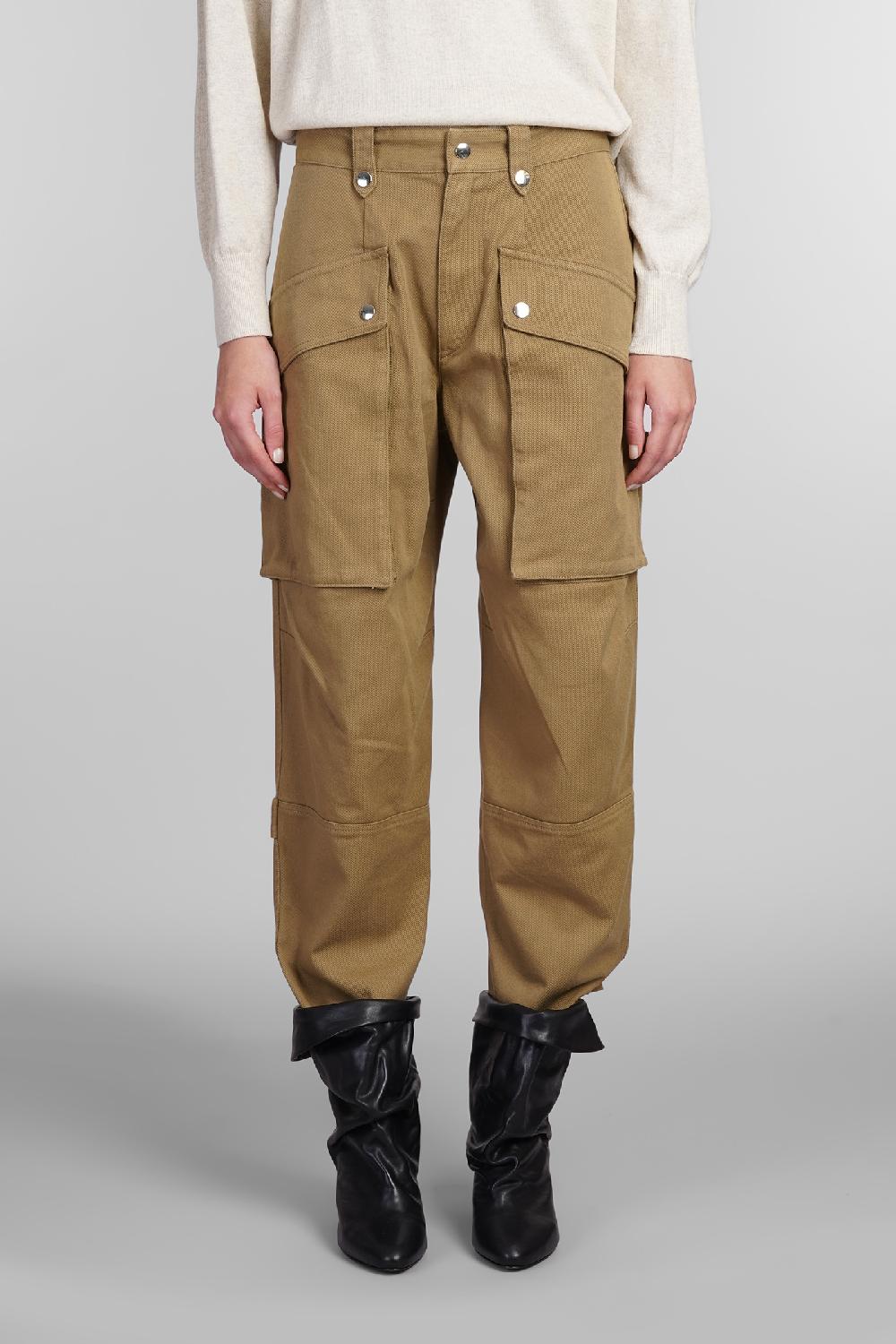 Deliberti Marant Etoile Jeans jannick in cotone khaki cod. 405185 - Deliberti The Luxury Shopping