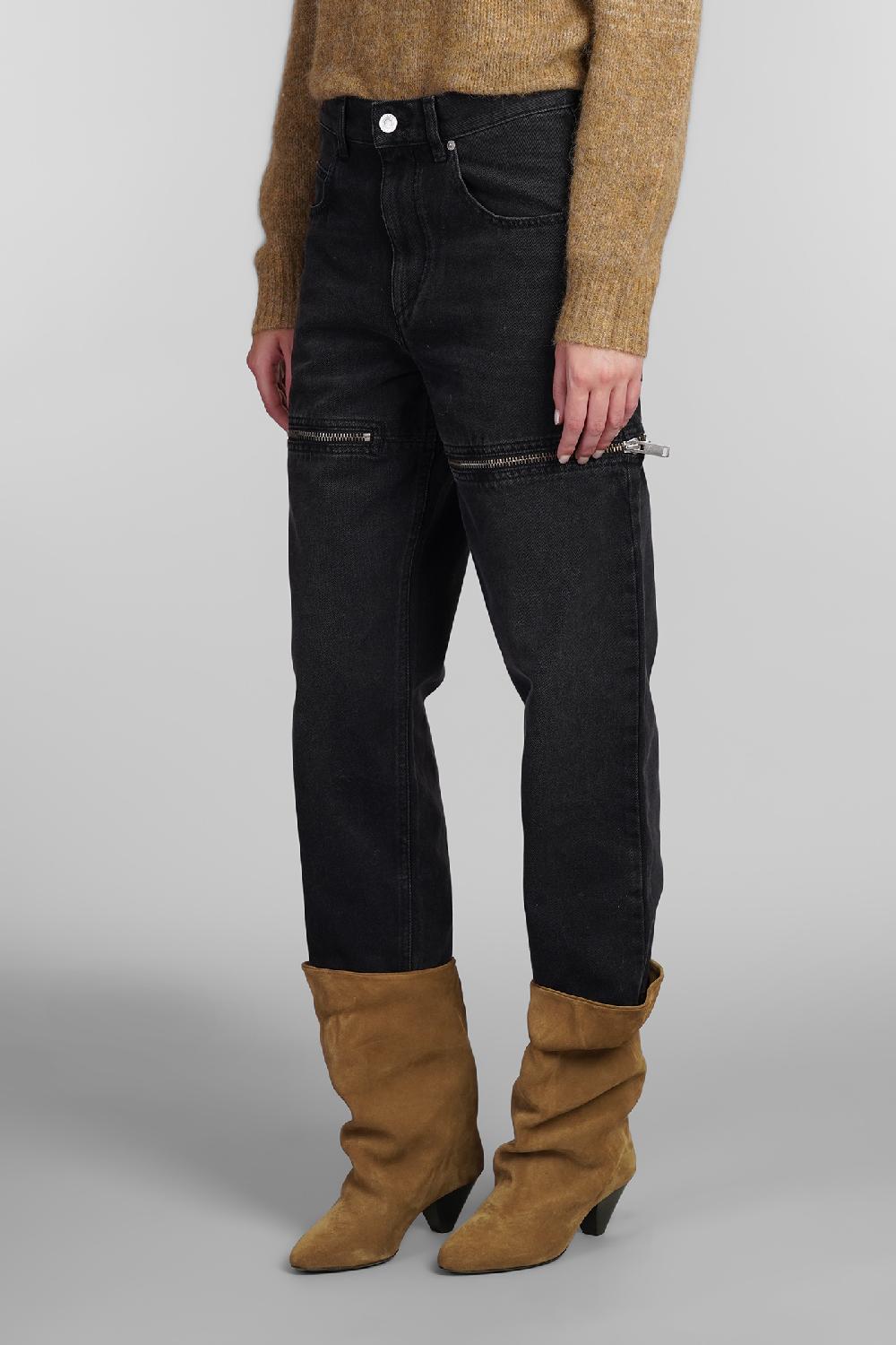 Deliberti Marant Etoile Jeans Salia In Cotone Nero Cod. 405204 - Deliberti The Luxury Shopping