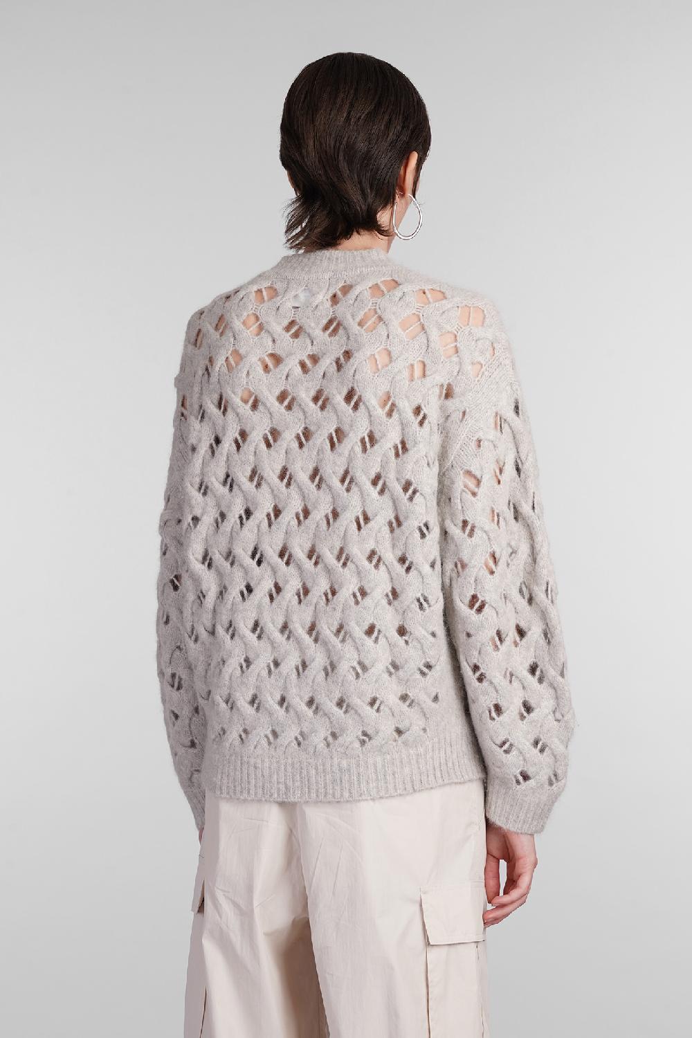 Deliberti Marant Etoile Maglia Aurelia In Lana Grigia Cod. 402775 - Deliberti The Luxury Shopping