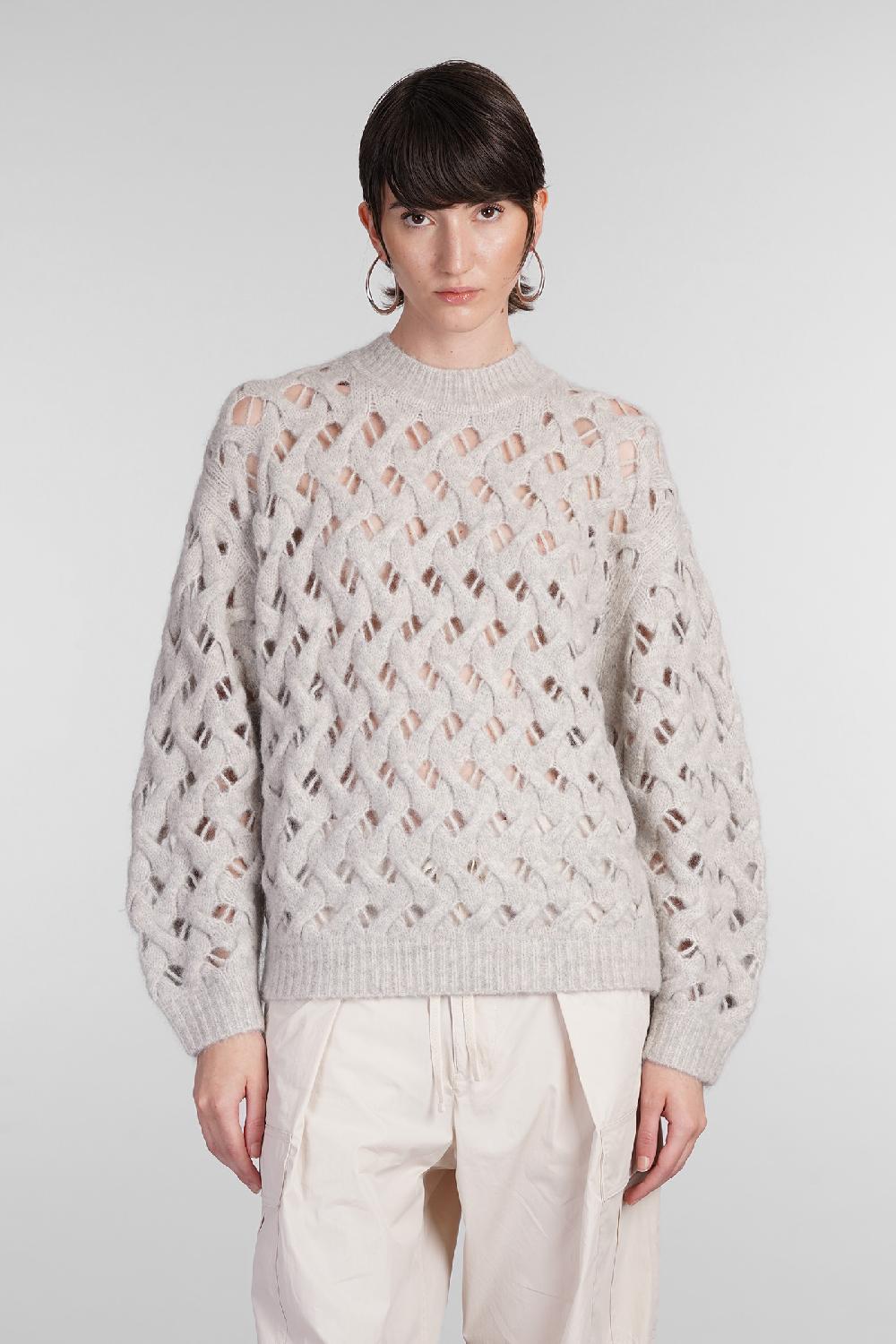 Deliberti Marant Etoile Maglia aurelia in lana grigia cod. 402775 - Deliberti The Luxury Shopping