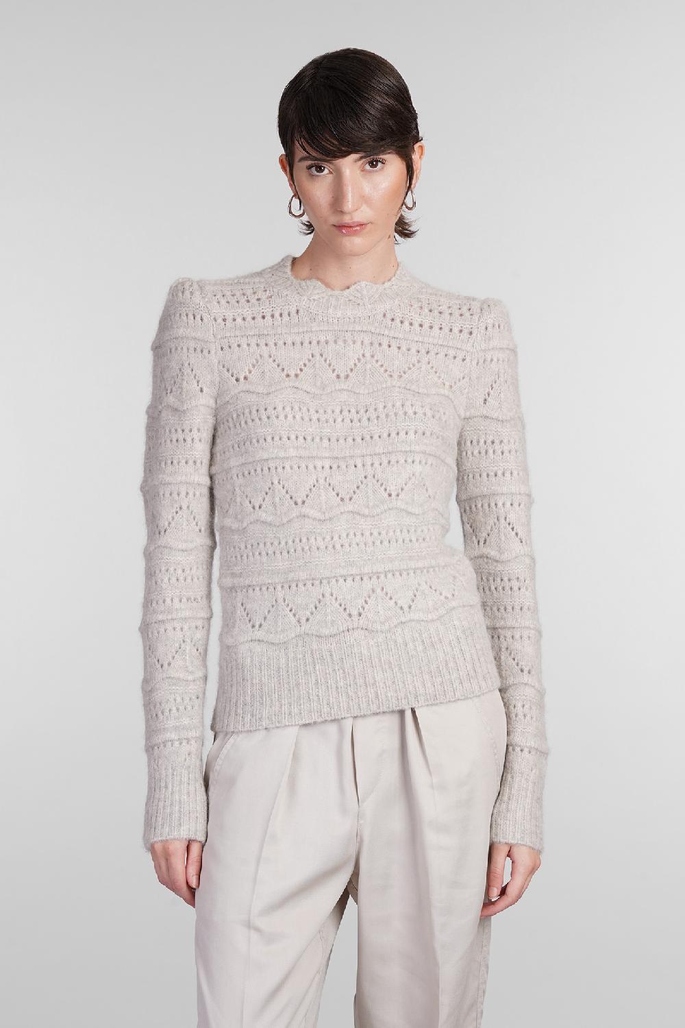 Deliberti Marant Etoile Maglia othona in lana grigia cod. 402755 - Deliberti The Luxury Shopping