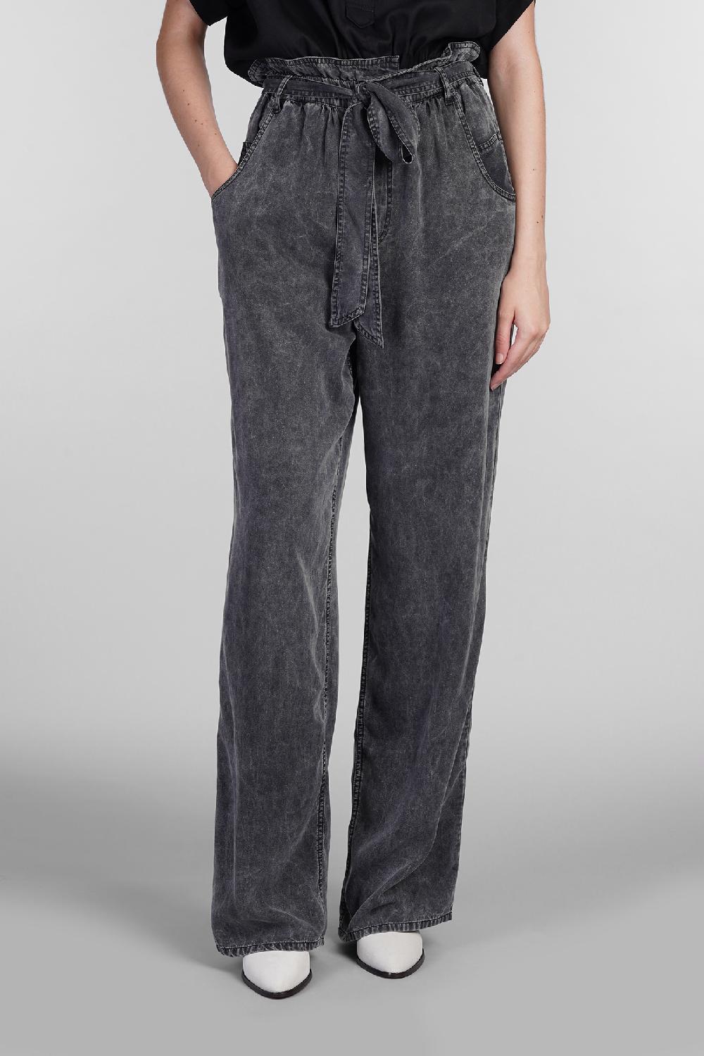 Deliberti Marant Etoile Pantalone priana in cotone grigio cod. 402723 - Deliberti The Luxury Shopping