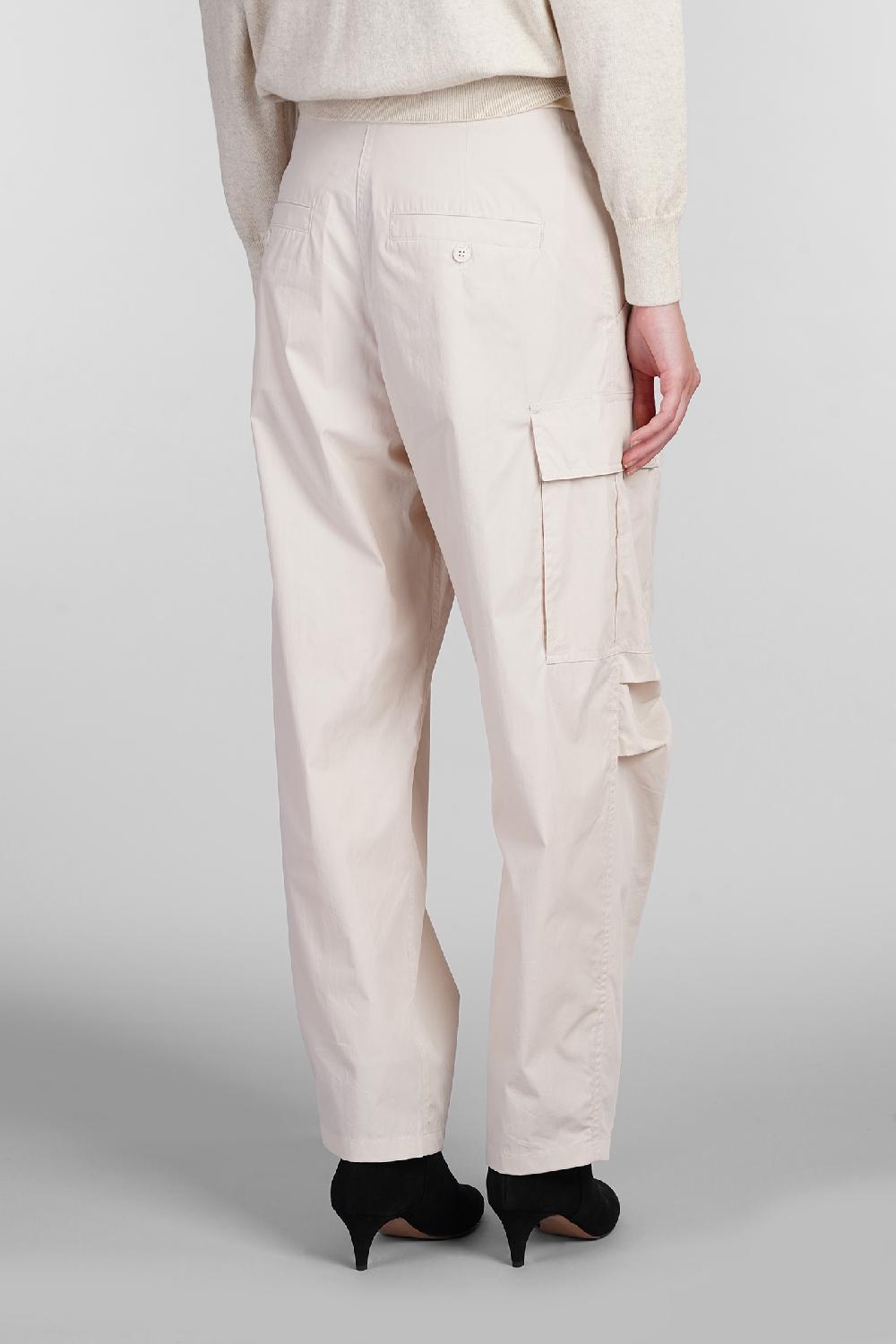 Deliberti Marant Etoile Pantalone Rebecca In Cotone Beige Cod. 402750 - Deliberti The Luxury Shopping