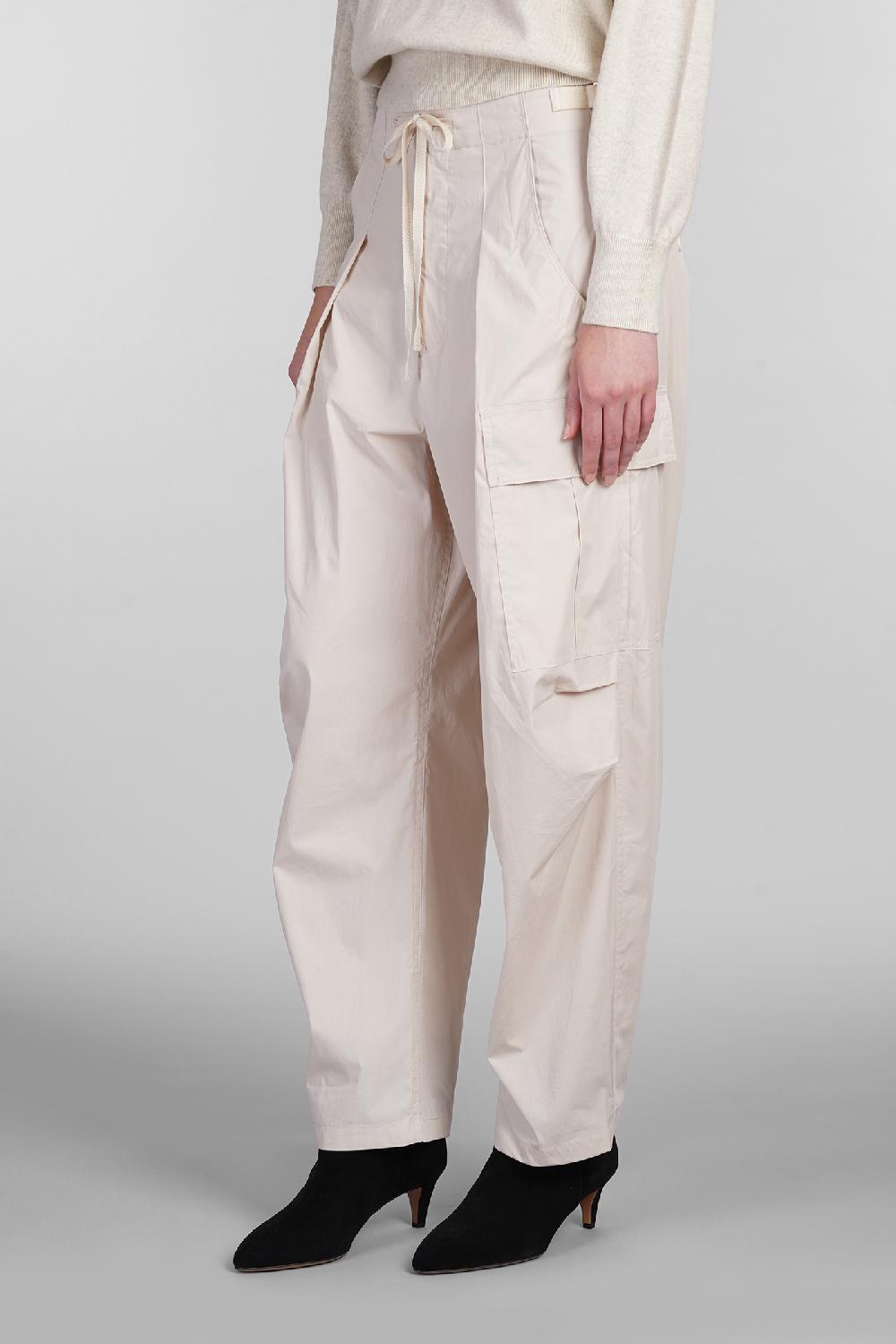 Deliberti Marant Etoile Pantalone Rebecca In Cotone Beige Cod. 402750 - Deliberti The Luxury Shopping