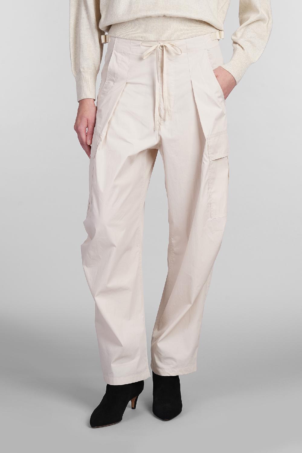 Deliberti Marant Etoile Pantalone rebecca in cotone beige cod. 402750 - Deliberti The Luxury Shopping