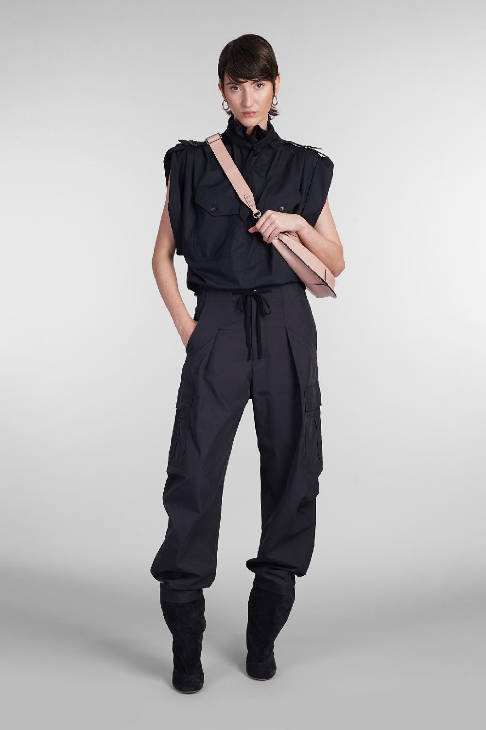 Deliberti Marant Etoile Pantalone Rebecca In Cotone Grigio Cod. 402754 - Deliberti The Luxury Shopping