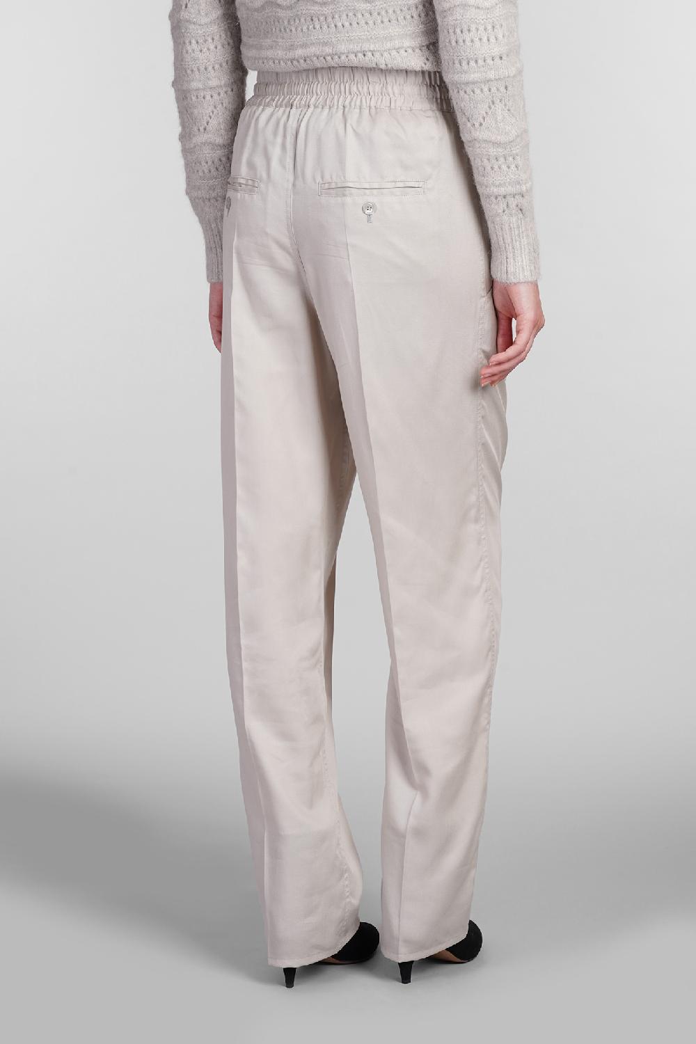 Deliberti Marant Etoile Pantalone Vinciane In Lyocell Beige Cod. 402725 - Deliberti The Luxury Shopping