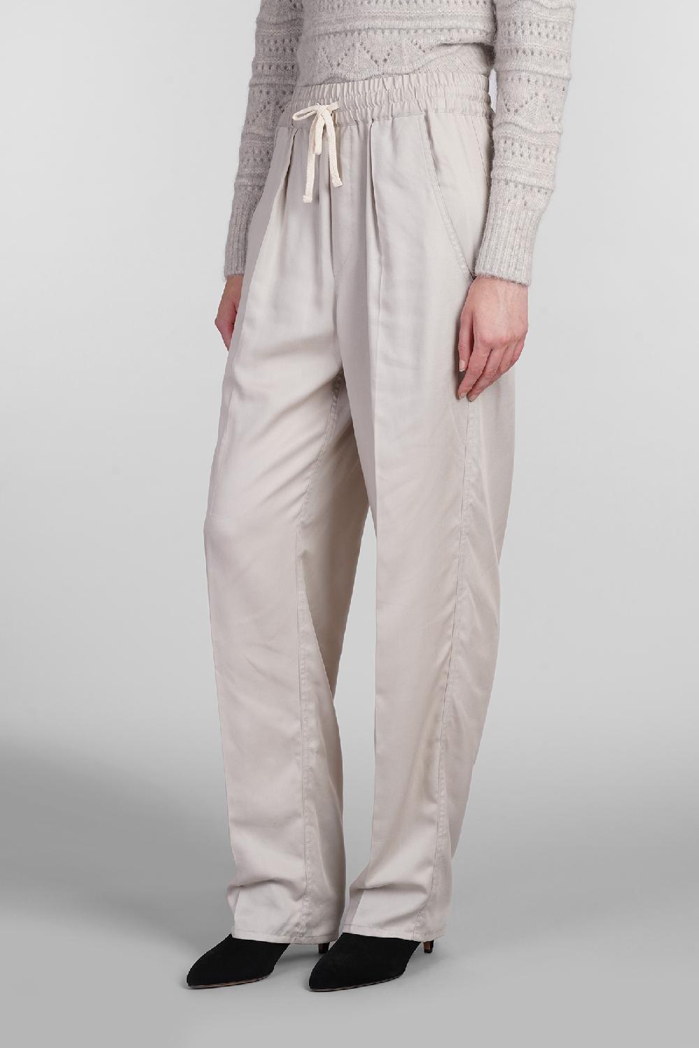 Deliberti Marant Etoile Pantalone Vinciane In Lyocell Beige Cod. 402725 - Deliberti The Luxury Shopping