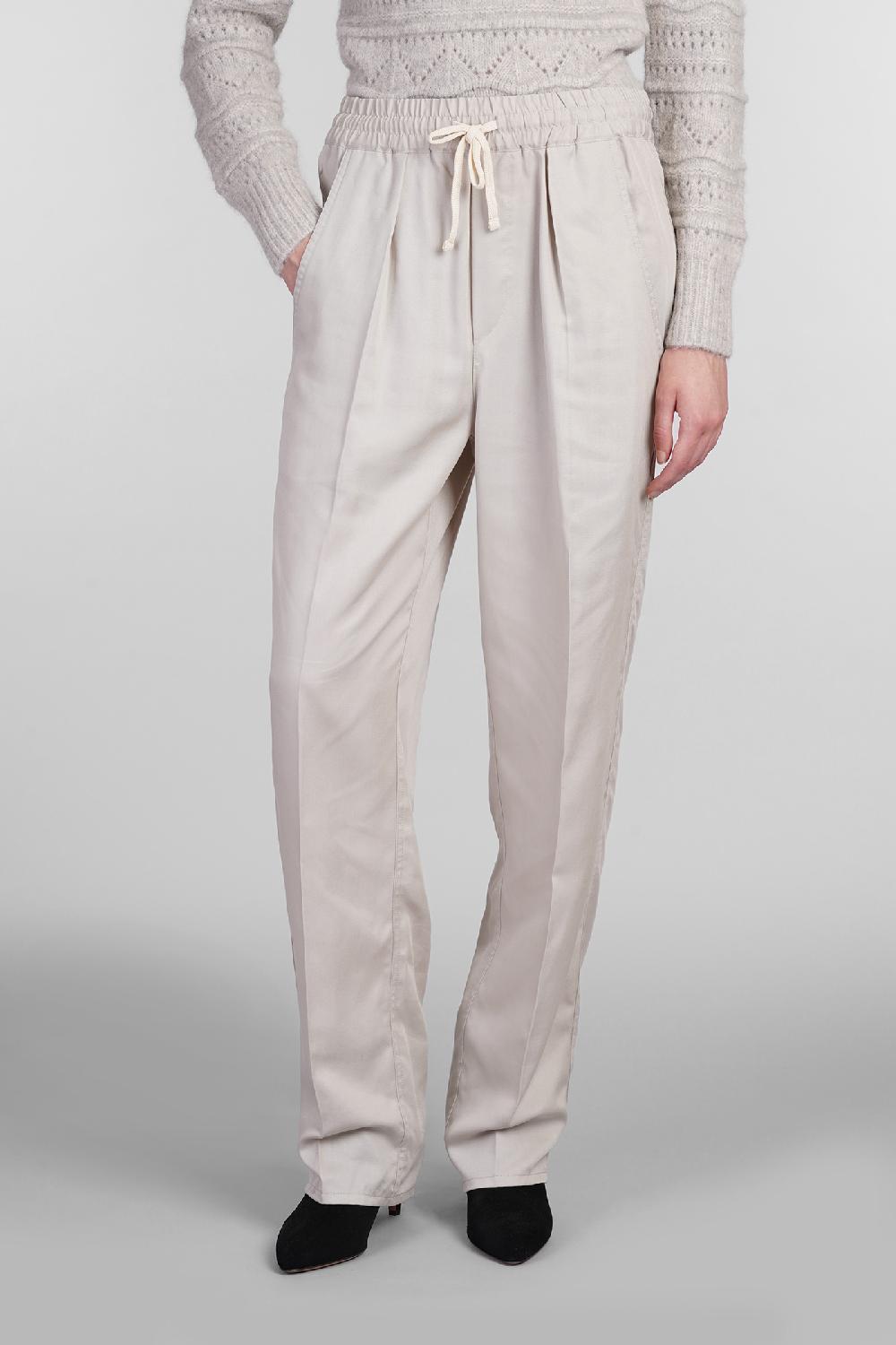 Deliberti Marant Etoile Pantalone vinciane in lyocell beige cod. 402725 - Deliberti The Luxury Shopping